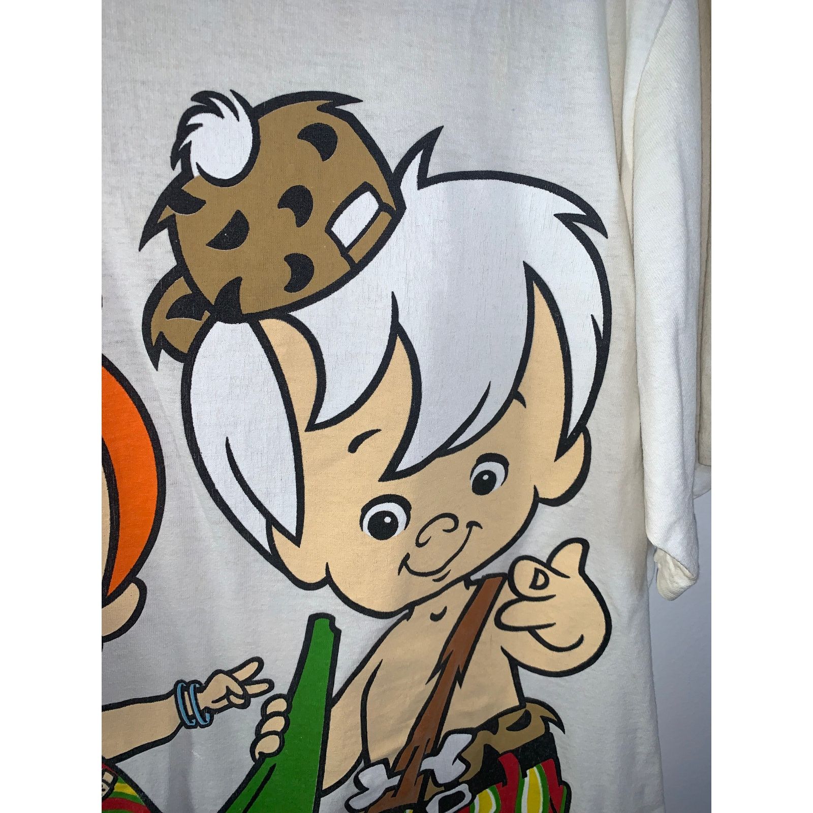 Other × Vintage Flintstones Bamm-Bamm Pebbles Tee Single Stitch AOP XL White Size US XL / EU 56 / 4 - 11 Thumbnail