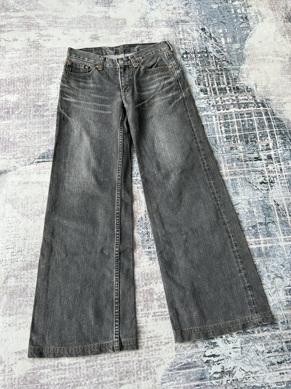 Levi's Y2K Japan Levis Bootcut Black Jeans Size US 27 - 3 Thumbnail