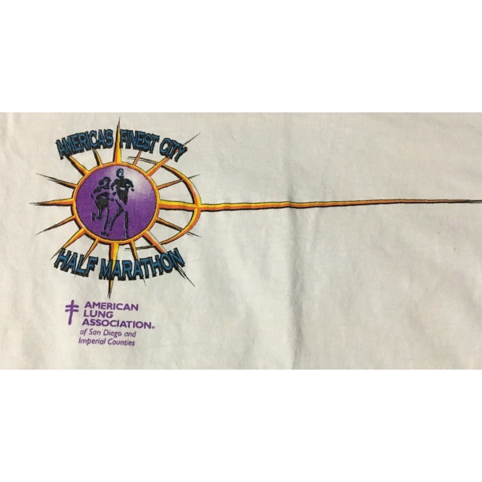 Nike VINTAGE 90s San Diego Americas Finest City Marathon Faded Shirt L White Nike OP Mens T-Shirt Surf Beach OC USA Ocean Pacific 90s Retro Size US L / EU 52-54 / 3 - 4 Thumbnail