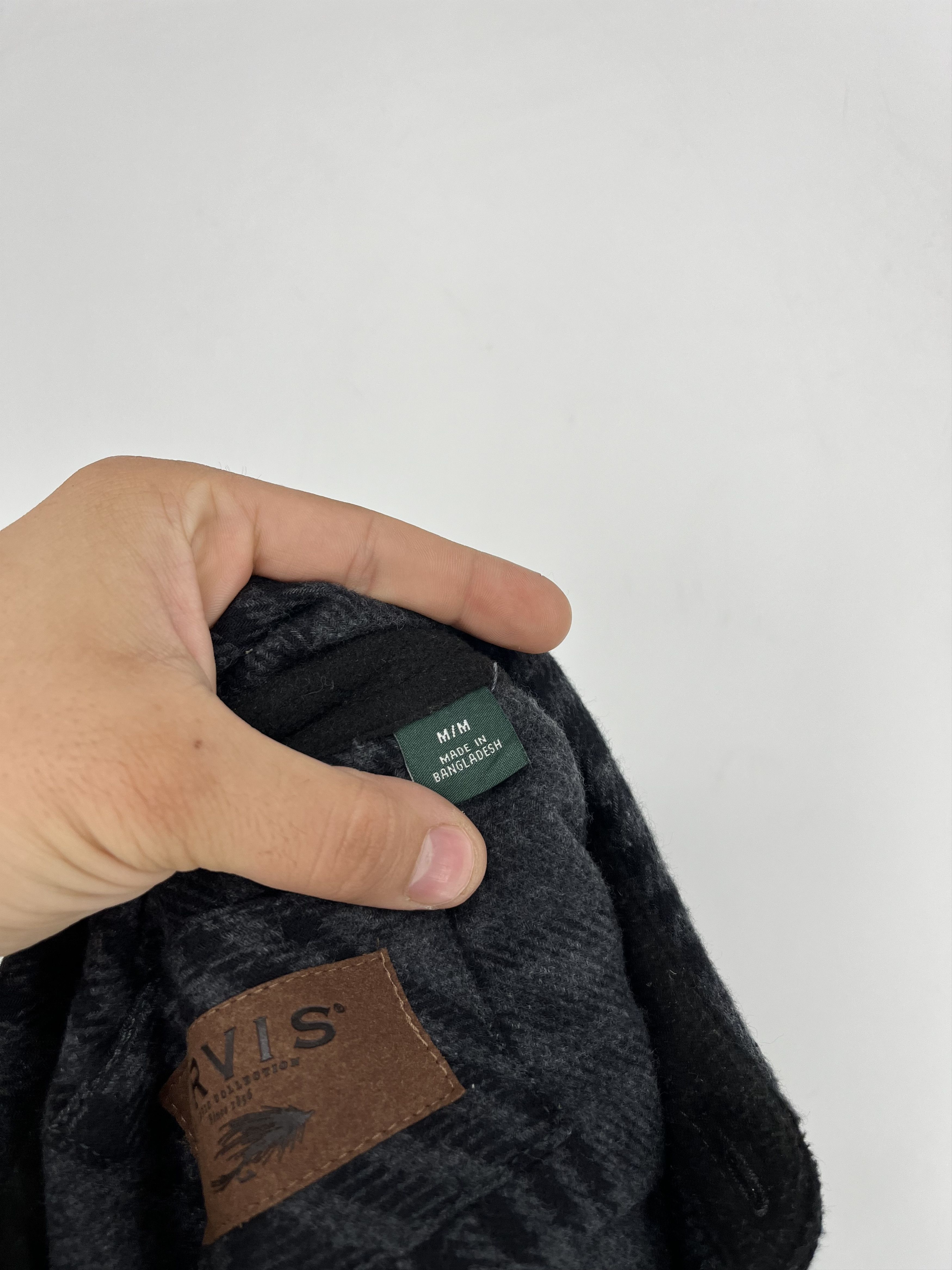 Orvis × Vintage Orvis Thick Flannel Button Front Shirt Grey Plaid Mens M Size US M / EU 48-50 / 2 - 11 Thumbnail