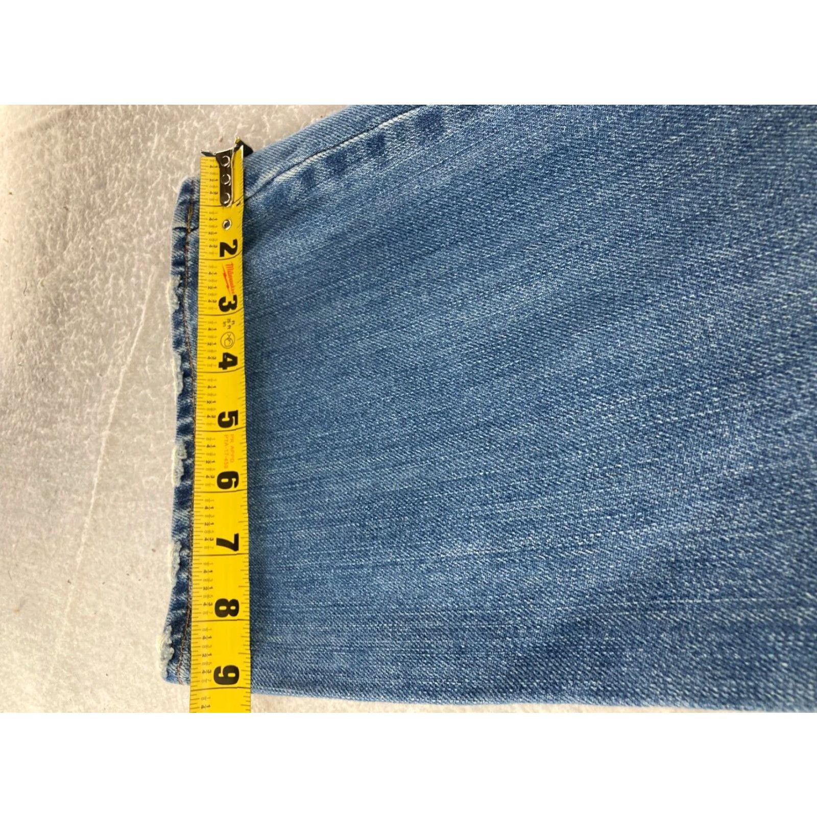 Vintage Devoted Jeans Women's Bootcut 29 Blue Denim with Embroidered Pockets Regular Fit Size 29" - 6 Thumbnail
