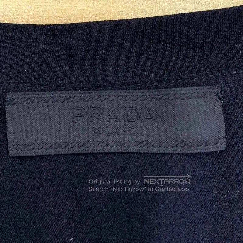 Prada Prada Black Cotton Men's T-Shirt Size S. Size US S / EU 44-46 / 1 - 6 Thumbnail