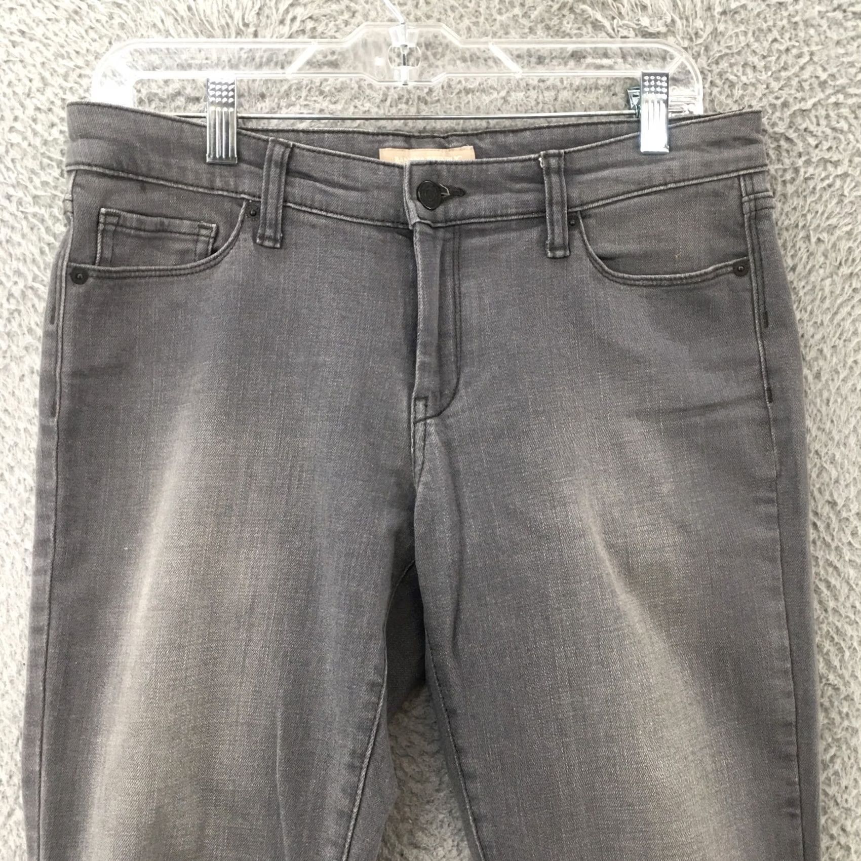 Banana Republic Banana Republic Skinny Fit Jeans Women 29/8 Gray Mid Rise Zip Fly Denim 5-Pocket Size 29" - 2 Thumbnail