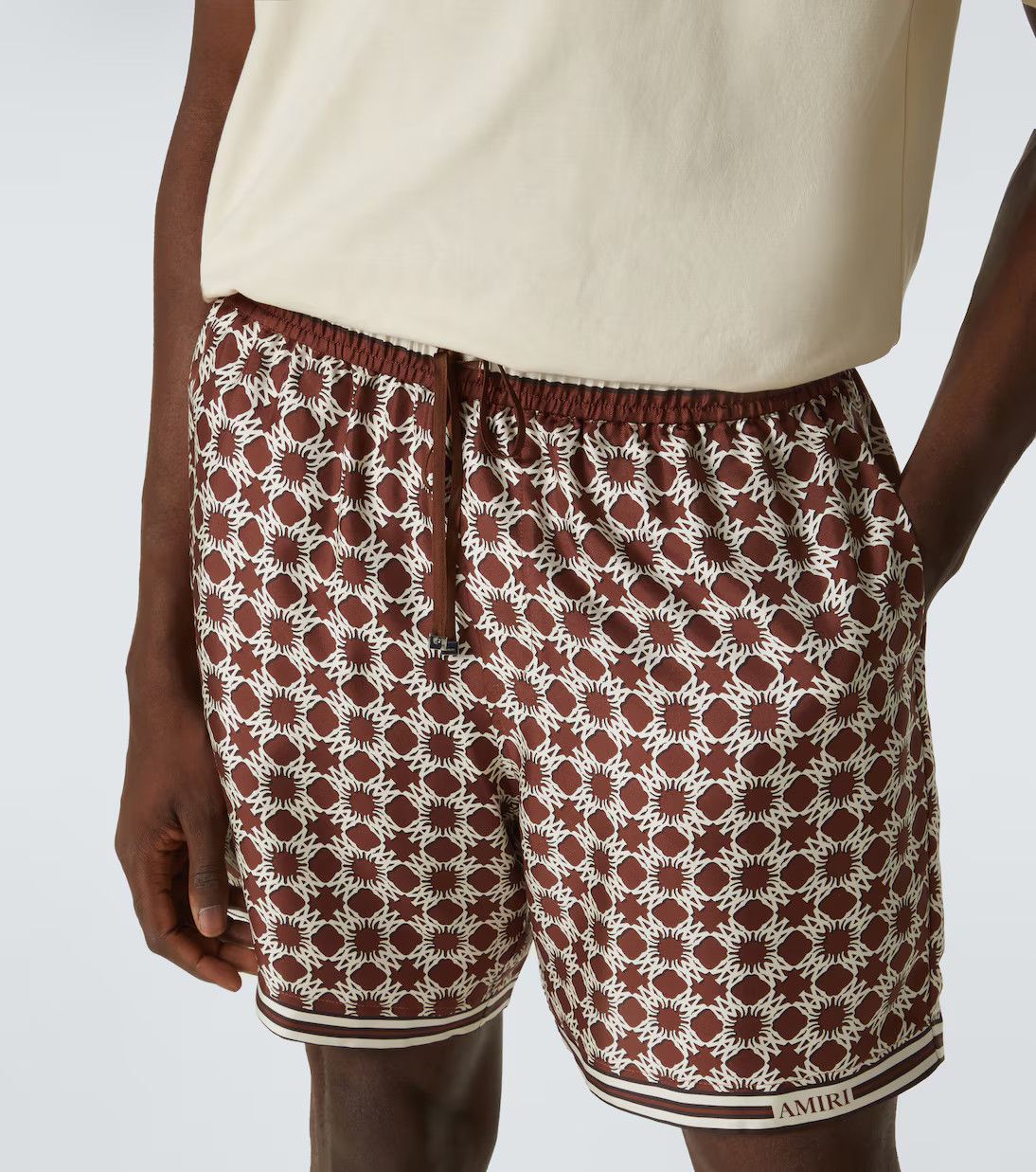 Amiri o1h1sh10525 Ma Quad Shorts in Brown Size US 36 / EU 52 - 5 Thumbnail