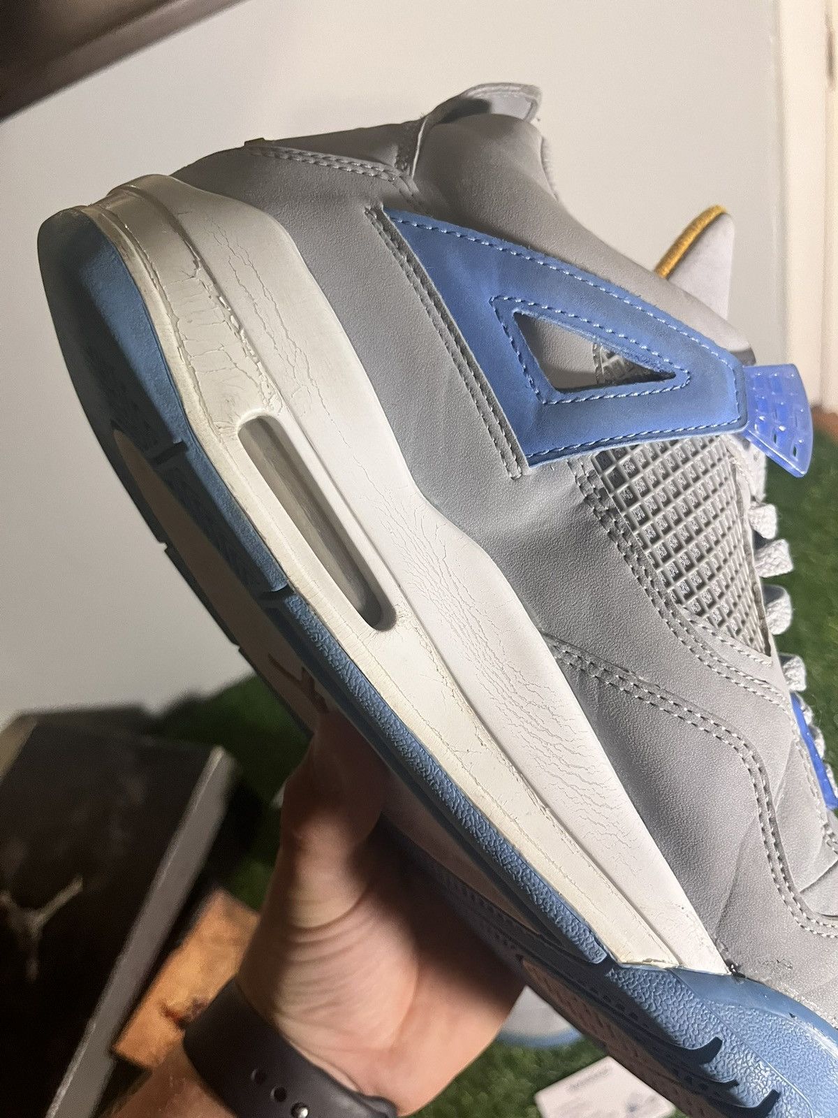 Jordan Brand air jordan 4 retro LS mist blue 2006 size 11.5 Size US 11.5 / EU 44-45 - 7 Thumbnail