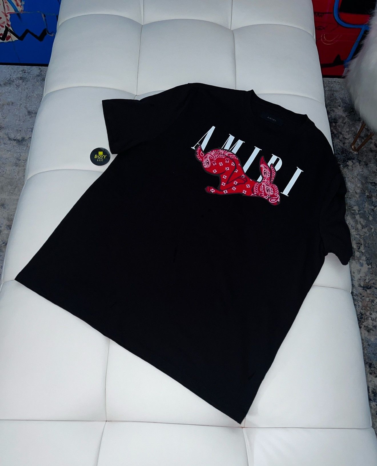 Amiri Bandana logo t shirt Size US S / EU 44-46 / 1 - 1 Thumbnail