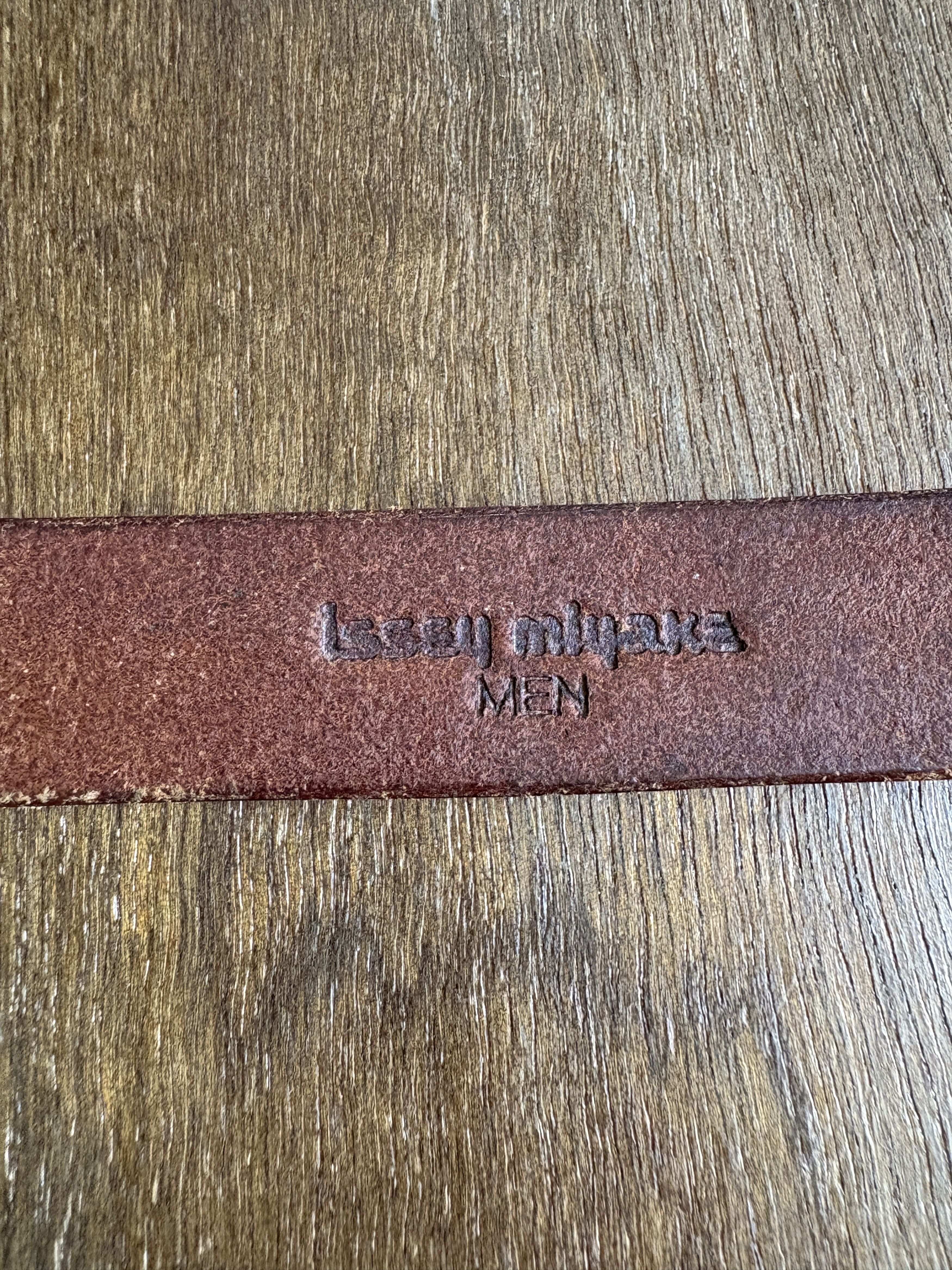 Issey Miyake Issey Miyake Men Vintage Leather Belt Size ONE SIZE - 4 Thumbnail