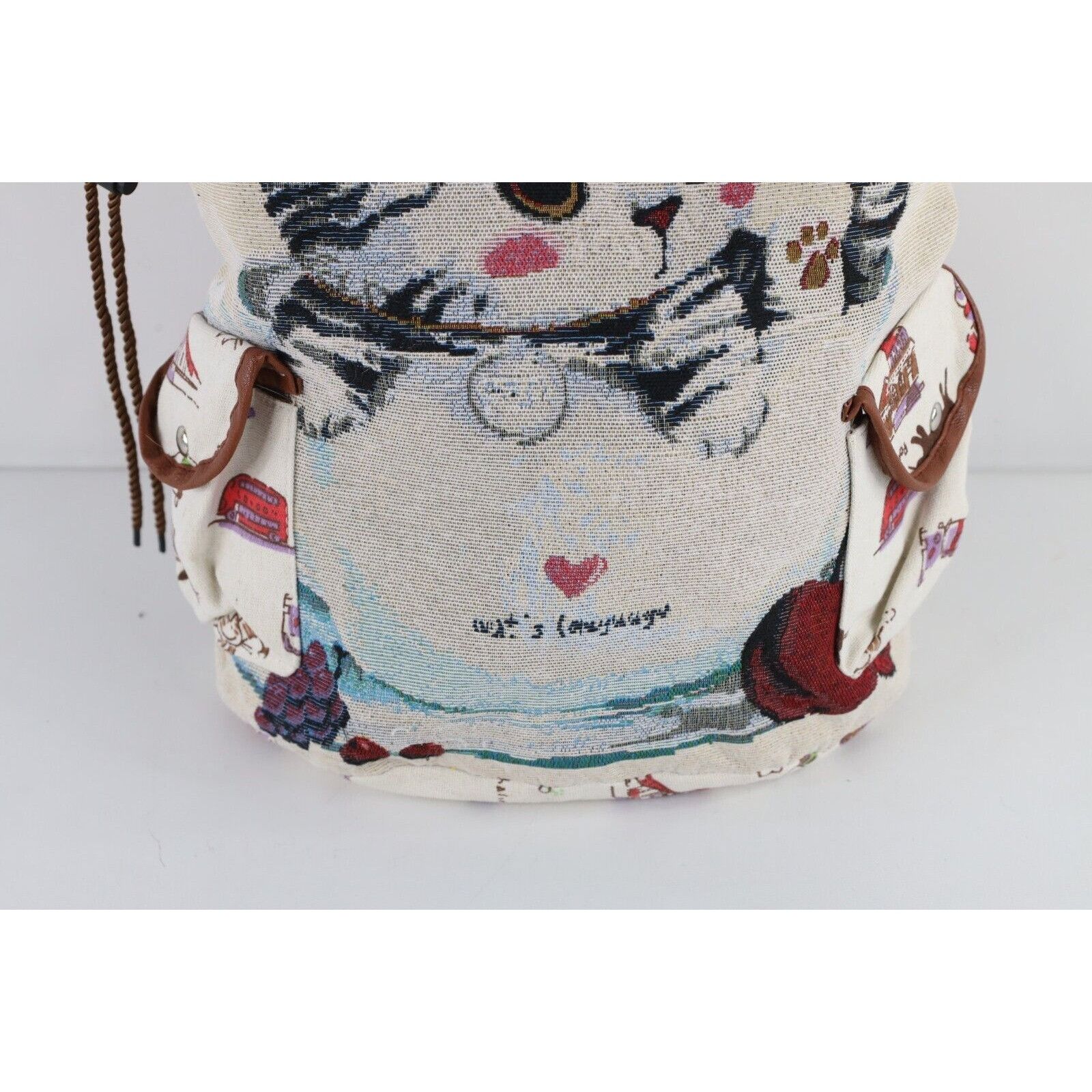 Vintage New Vintage Y2K All Over Print Cat Kitten Backpack Bag Size ONE SIZE - 3 Thumbnail