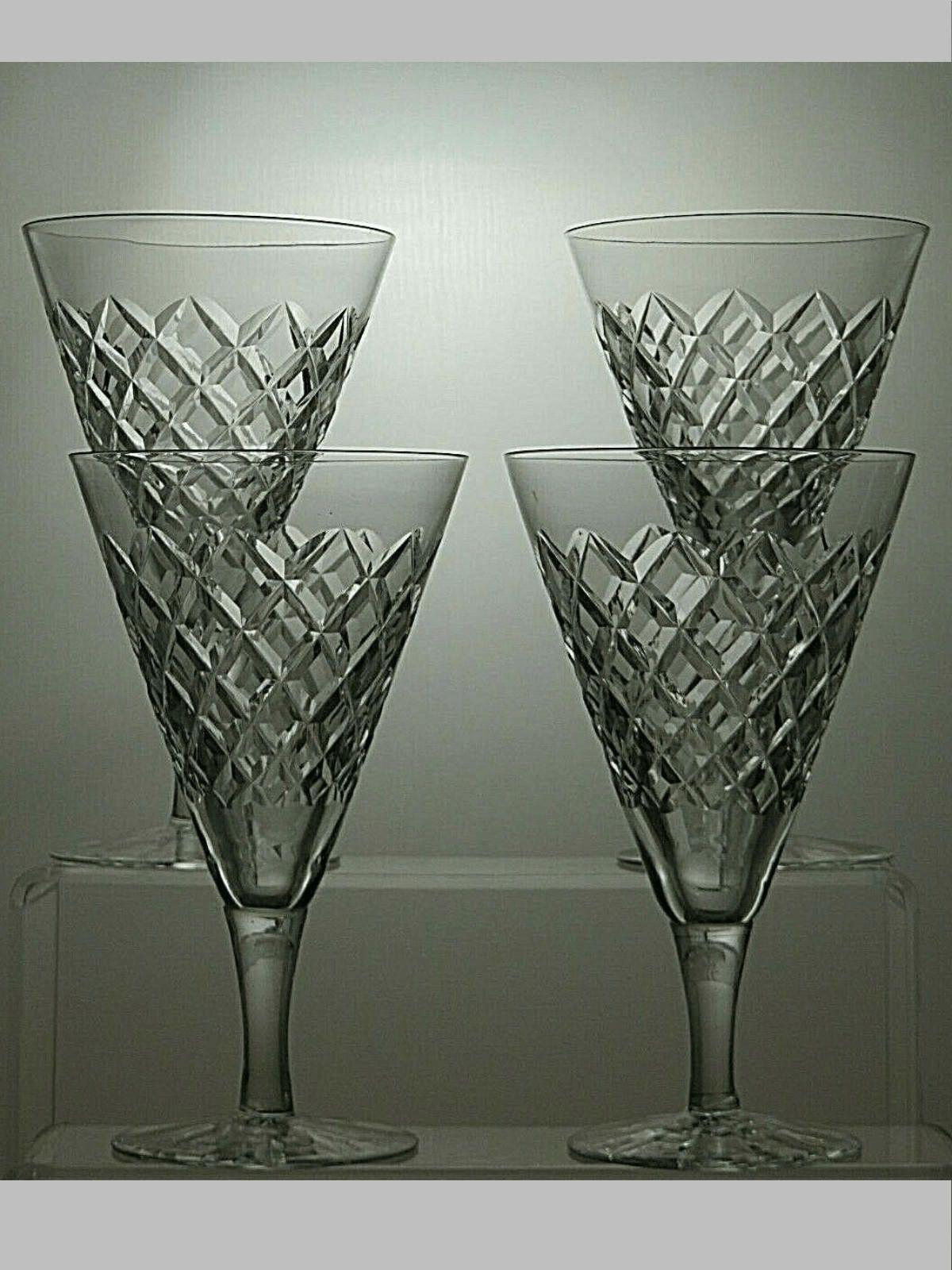 Other Edinburgh Crystal Cut Claret Set of 4 Wine Glasses 6 1/4" Size ONE SIZE - 1 Thumbnail