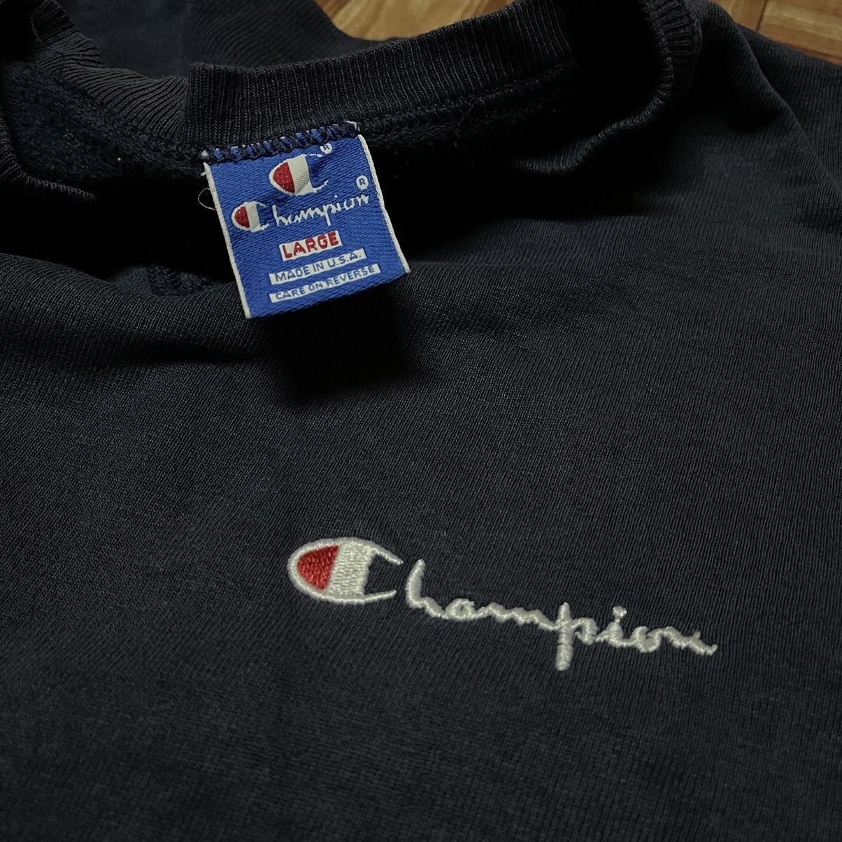 Champion Vintage 90s CHAMPION USA sweatshirt pullover Size US M / EU 48-50 / 2 - 2 Thumbnail