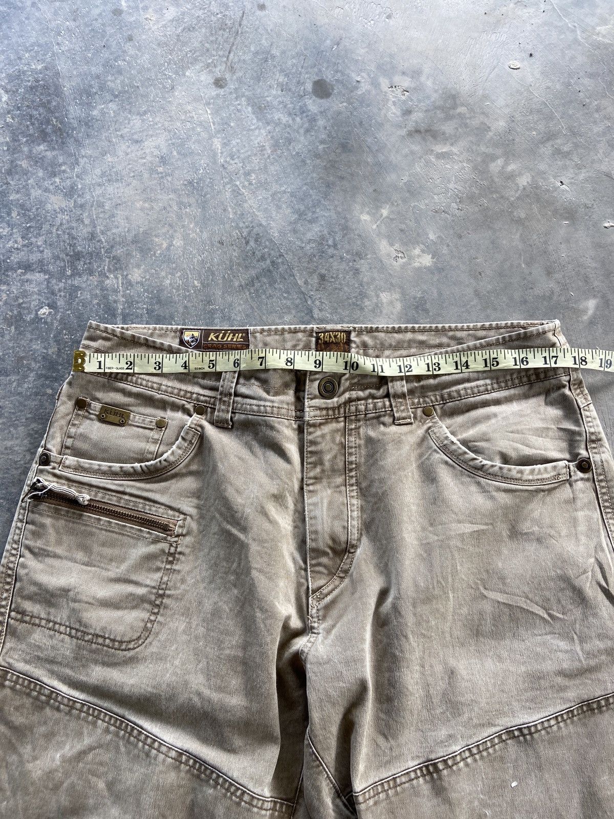 Japanese Brand × Kuhl × Vintage Baggy Kuhl Workwear Cargopant Size US 36 / EU 52 - 8 Thumbnail