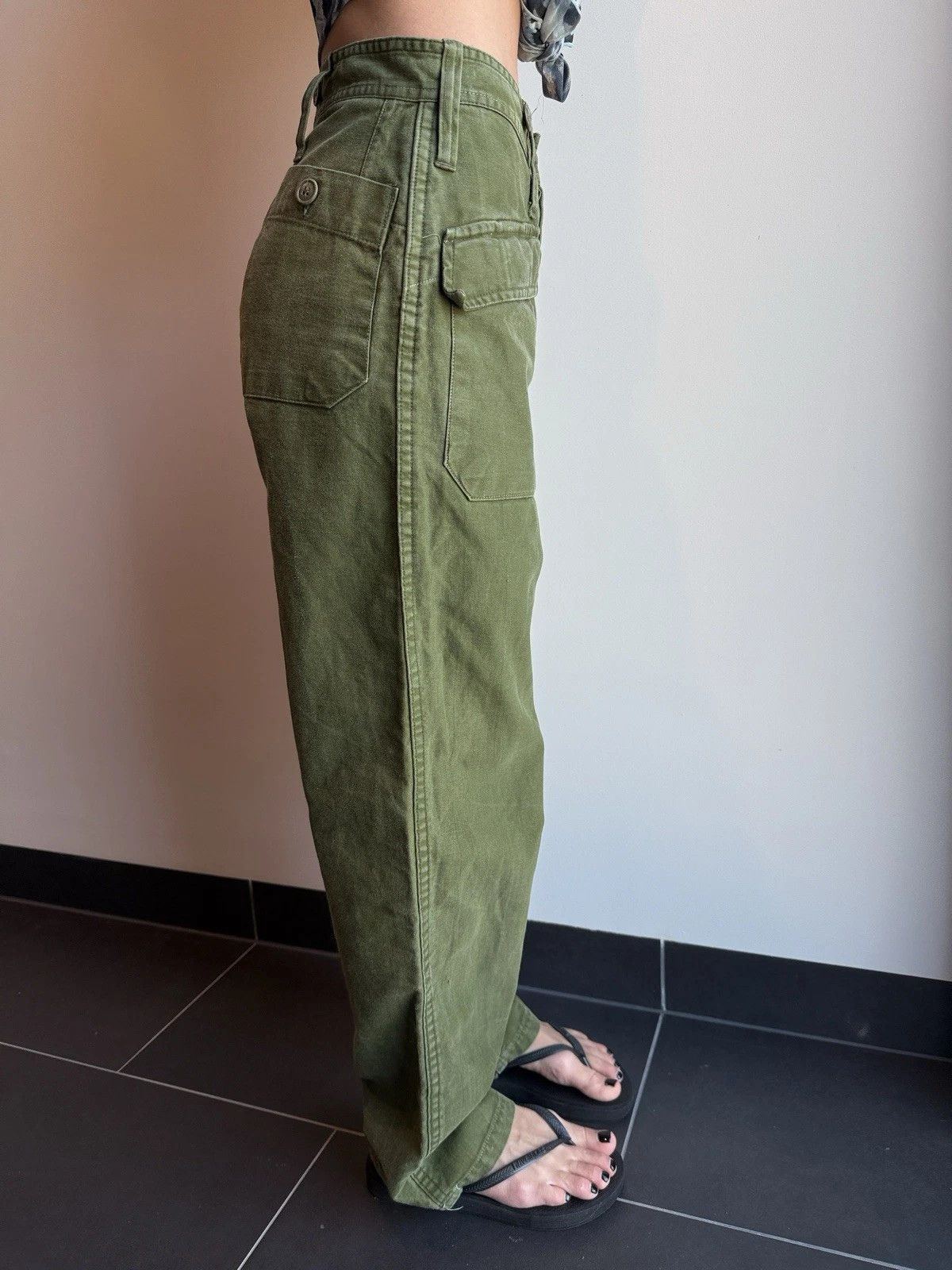 Vintage Vintage Army Pants Unisex Faded Cargo Womens Japan Style Size 27" / US 4 / IT 40 - 7 Thumbnail