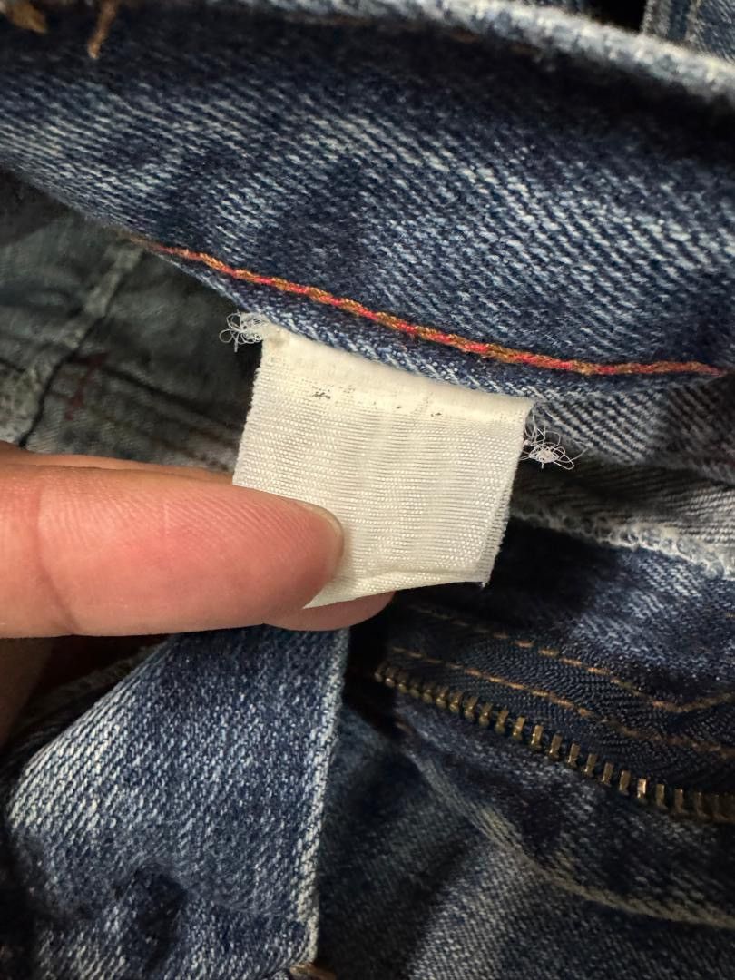 Japanese Brand DOUBLE WAIST Vintage Japanese Mudwash Distressed Slim Jean Size US 29 - 11 Thumbnail