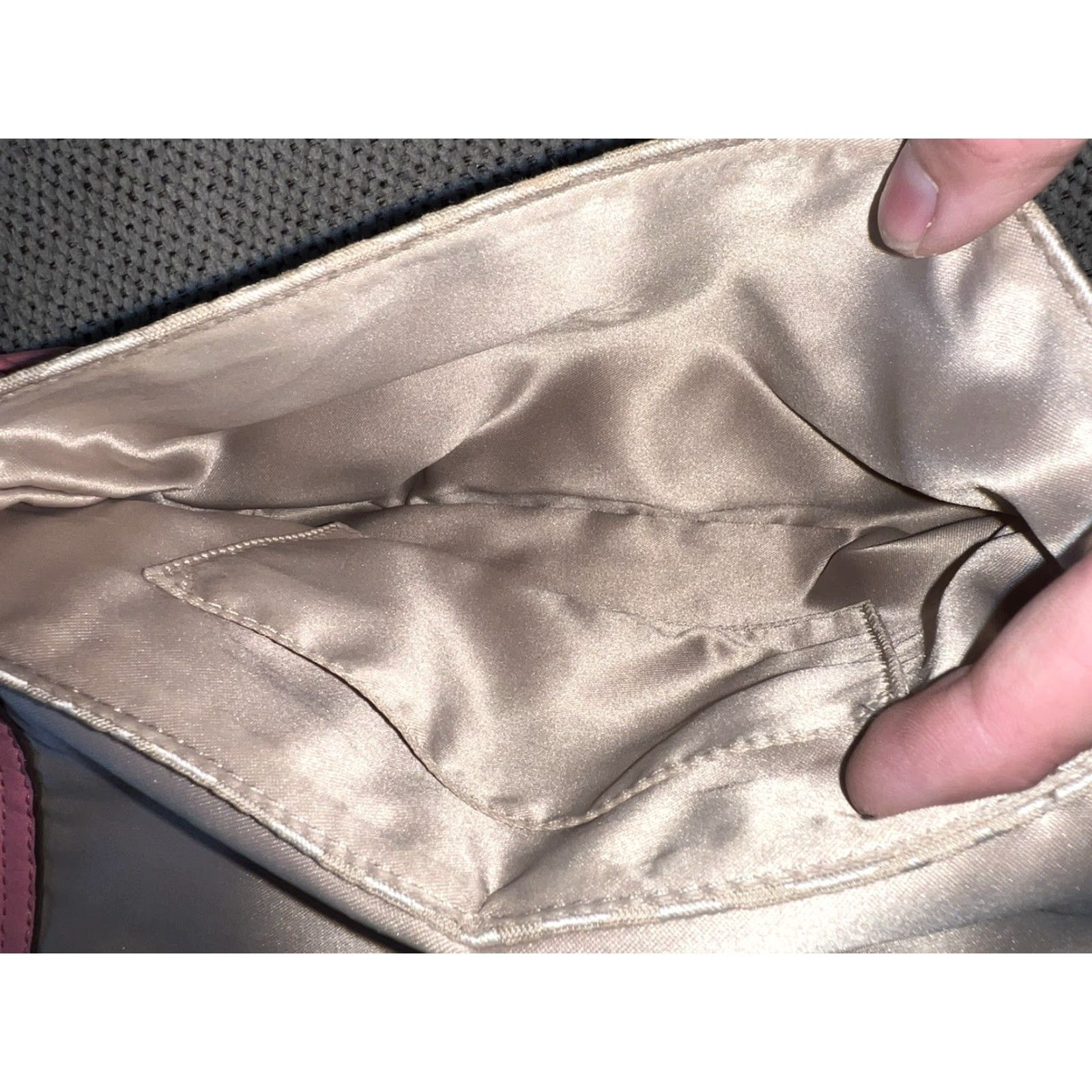 Coach Coach Kristin Signature East Crossbody Beige Brass EUC, Women, Adjustable Strap, 7”x9”x1”, 22” strap drop, Crossbody bag, Beige fabric exterior Size ONE SIZE - 7 Thumbnail
