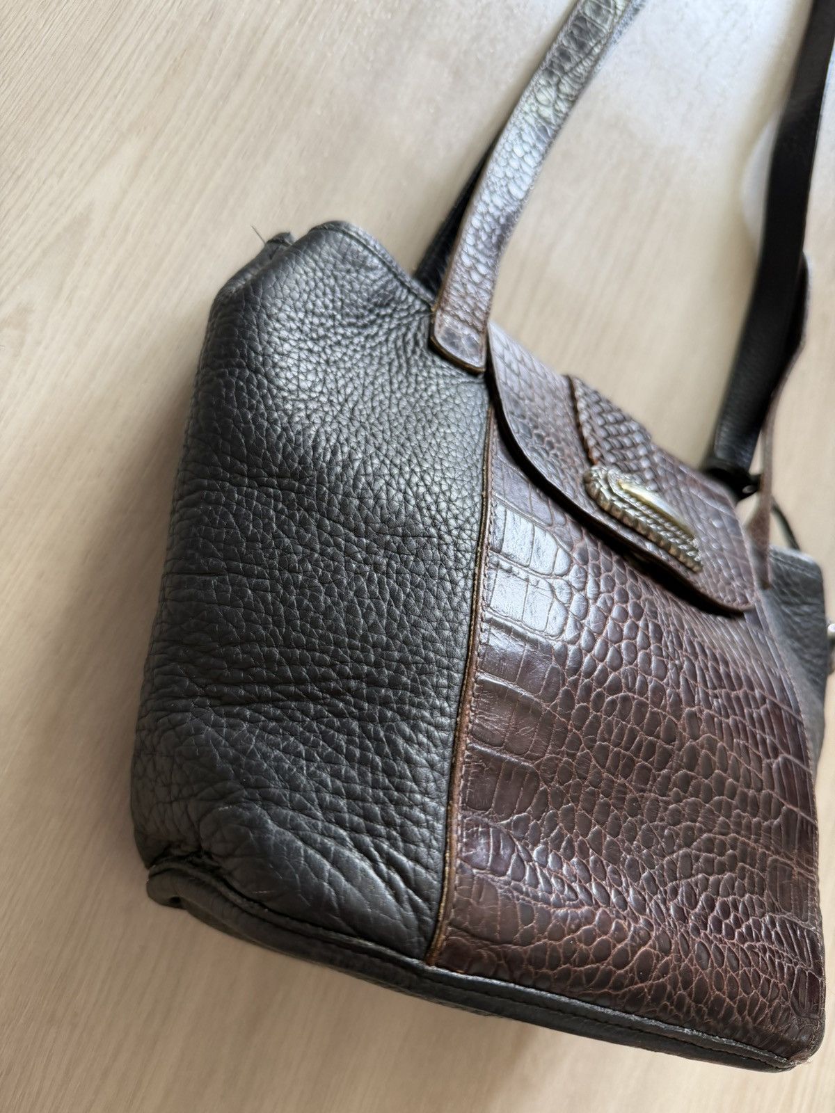 Brighton Vtg Brighton Leather Handbag Purse Crossbody Shoulder Bag Size ONE SIZE - 3 Thumbnail