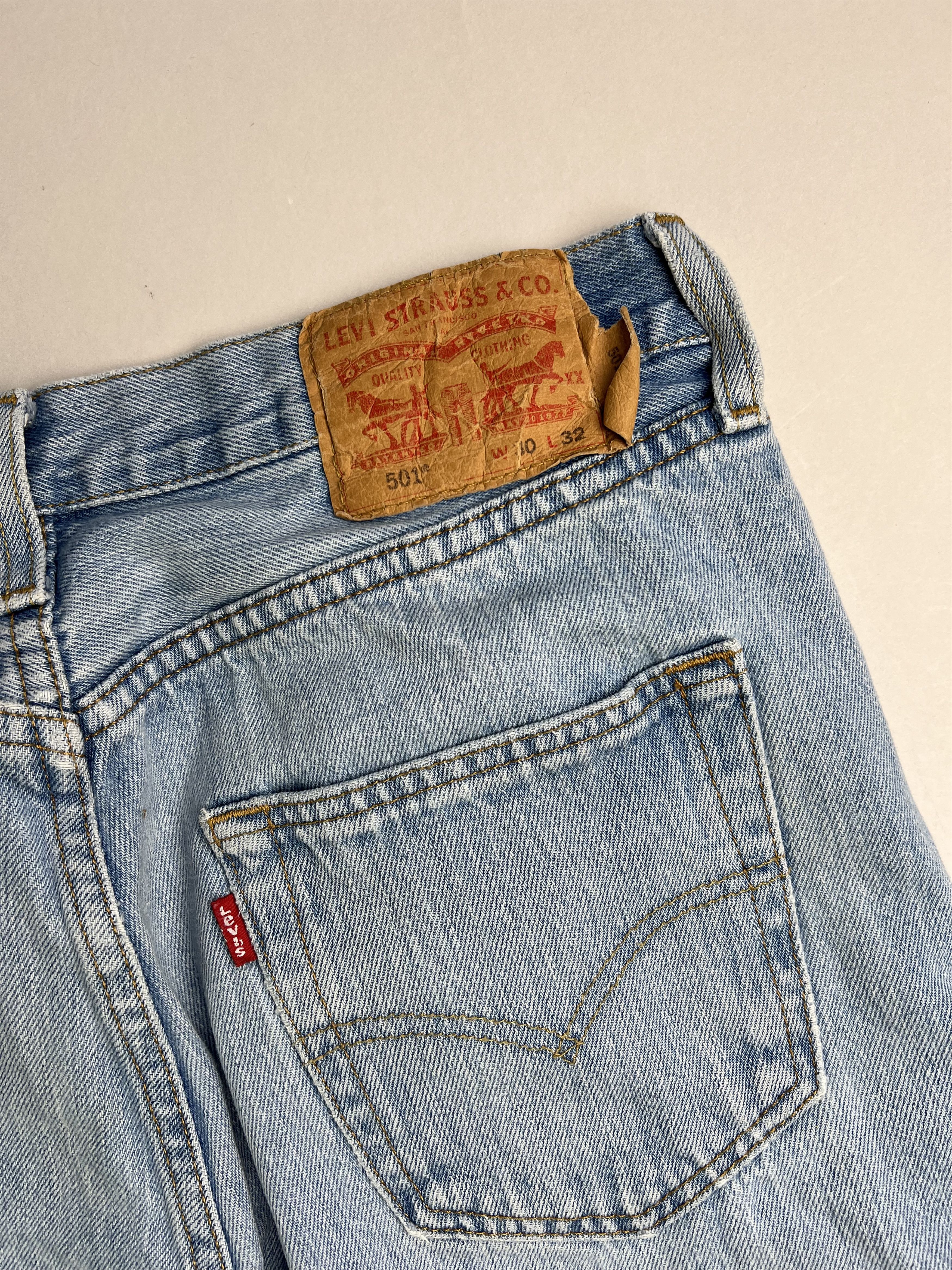 Levi's Levis 501 Jeans Shorts Light Blue Wash W30 Size US 30 / EU 46 - 6 Thumbnail
