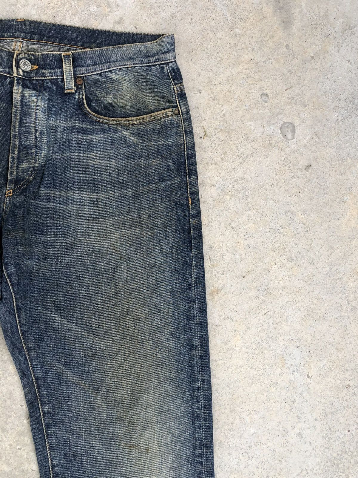 Tom Ford Gucci Embroidered Logo Staright Cut Distressed Denim Size US 34 / EU 50 - 5 Thumbnail