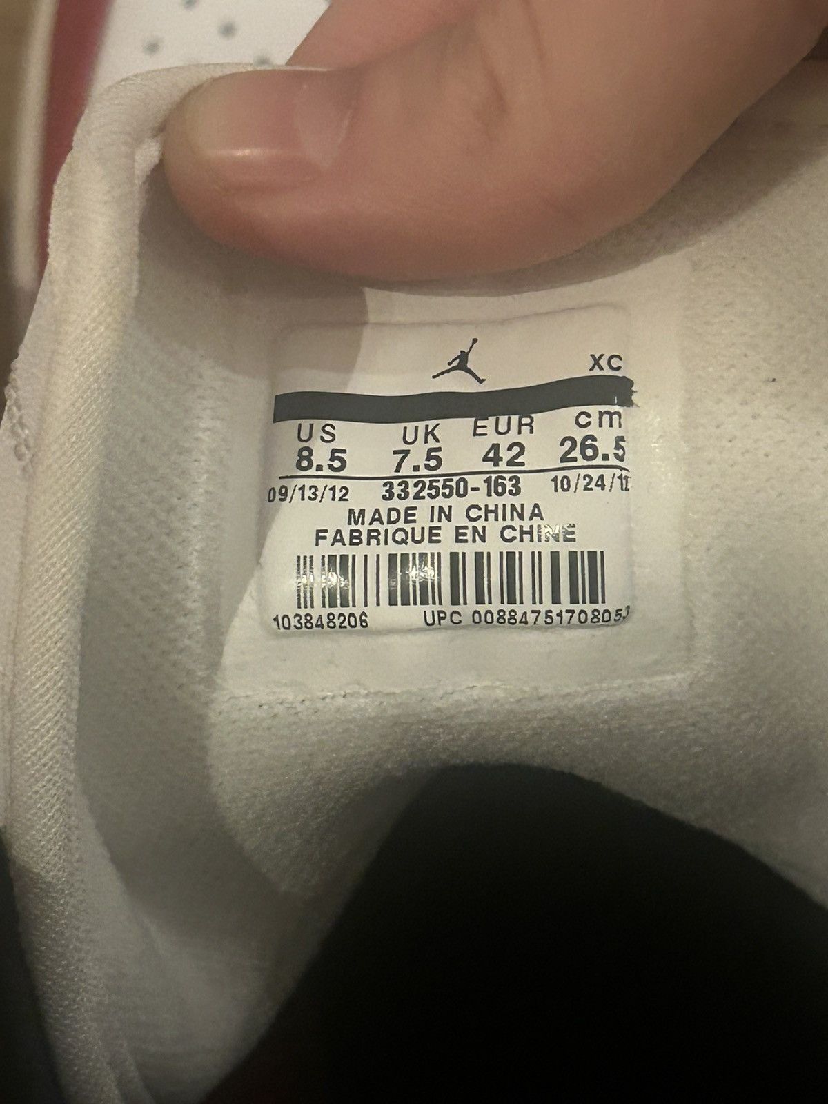 Jordan Brand Jordan 1 Retro Chicago Size US 8.5 / EU 41-42 - 9 Thumbnail
