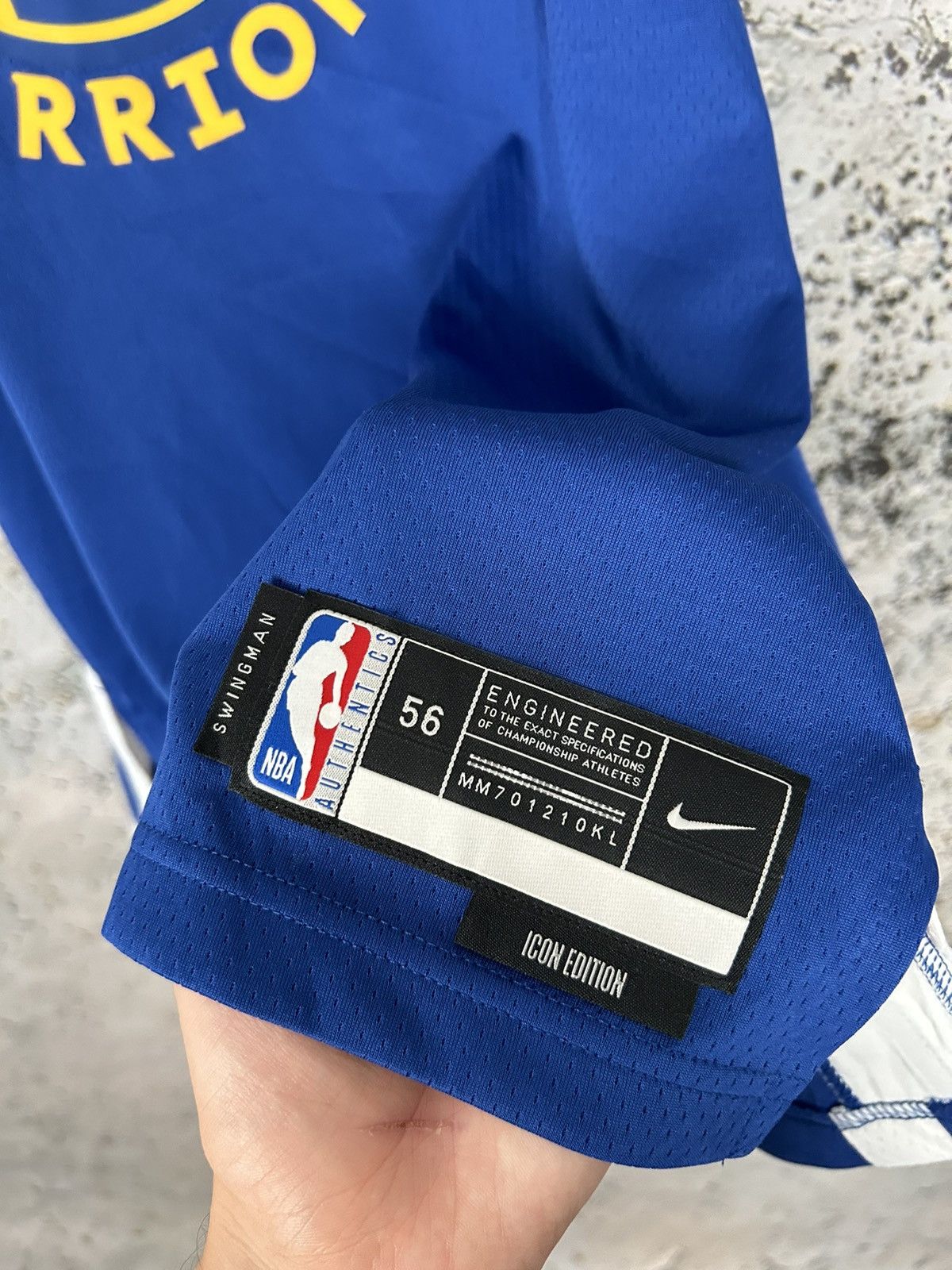 NBA Curry Golden State Warriors Nike Icon Edition Swingman Size US XXL / EU 58 / 5 - 4 Thumbnail