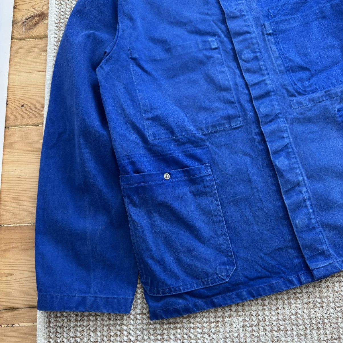 Vintage French vintage distressed worn blue chore works jacket Size US M / EU 48-50 / 2 - 4 Thumbnail