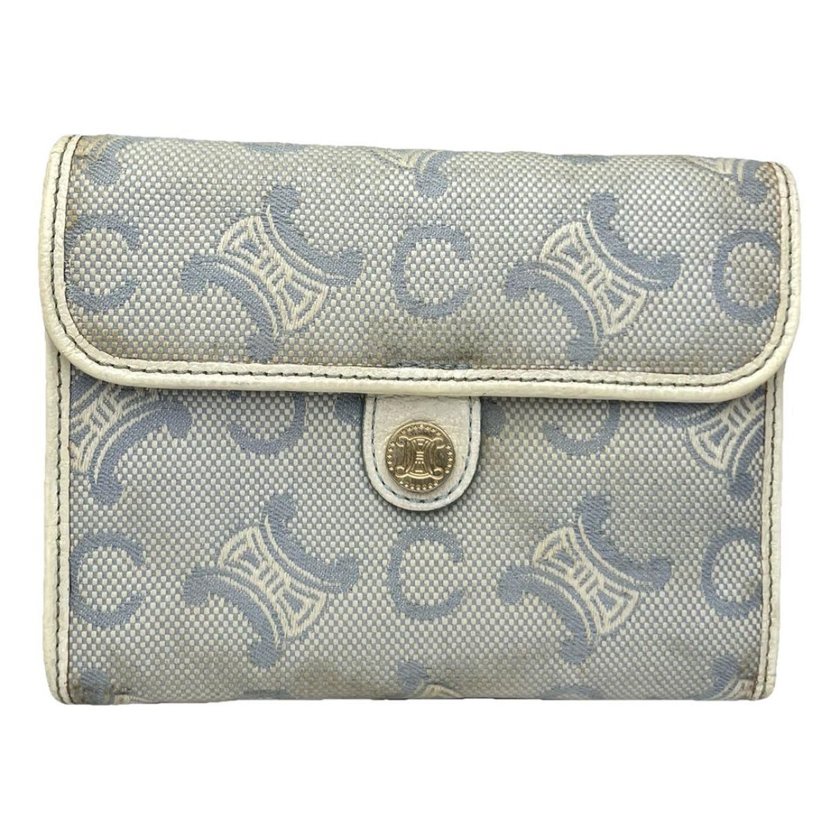 Celine Triomphe White Leather Wallet Size ONE SIZE - 1 Thumbnail