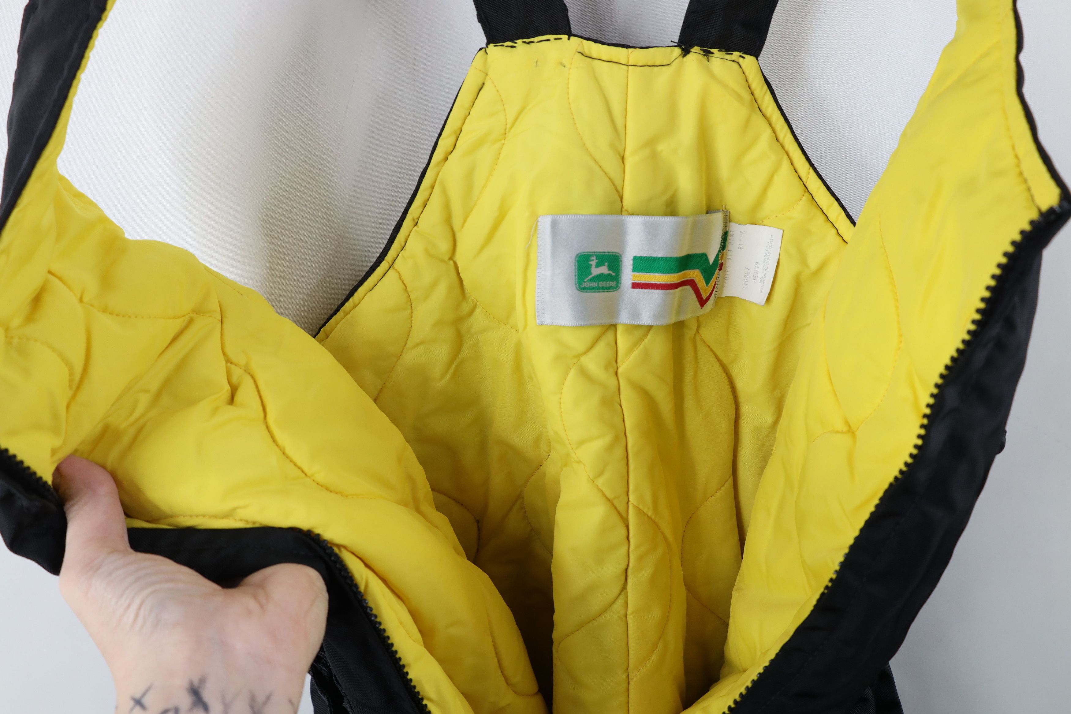 John Deere Vintage 70s John Deere Distressed Insulated Overalls Size US 34 / EU 50 - 12 Thumbnail