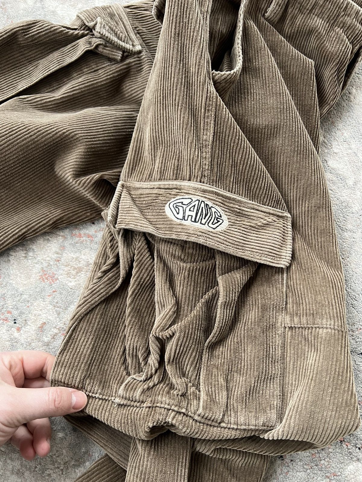 Vintage Vintage Gang Velvet Cargo Pants Size US 32 / EU 48 - 12 Thumbnail