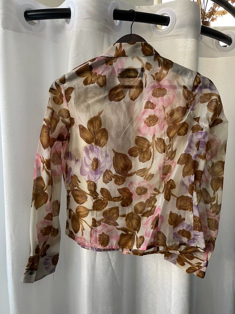 Comme des Garcons Comme des Garçons Medieval Ladies Floral Long Sleeve Shirt Size ONE SIZE - 2 Thumbnail