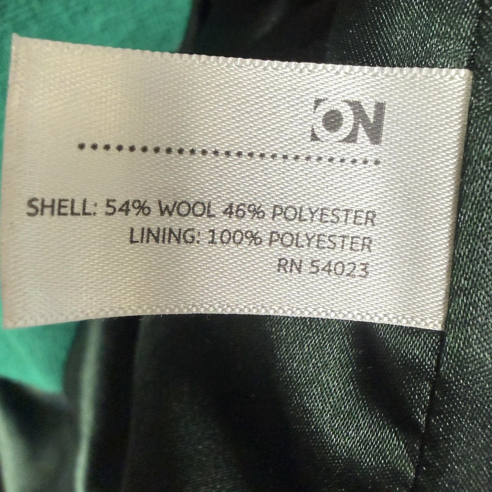Old Navy Old Navy Peacoat Womens M Green Wool Blend Pleated Mod Dark Academia Twee Y2K Size M / US 6-8 / IT 42-44 - 6 Thumbnail