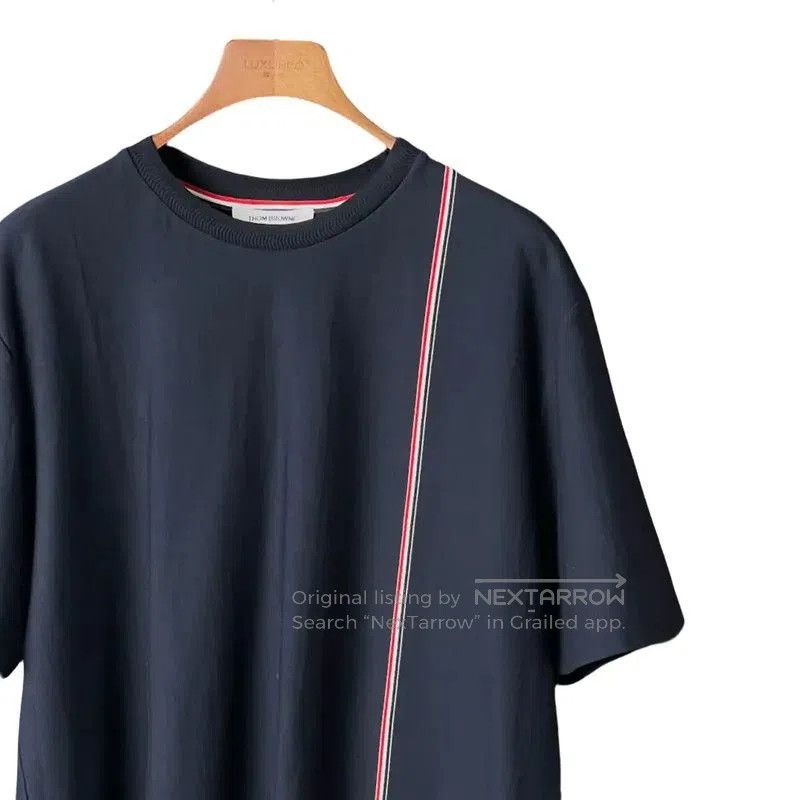 Thom Browne Thom Browne Summer Blue Cotton Short Sleeve T-Shirt . Size US XXL / EU 58 / 5 - 3 Thumbnail