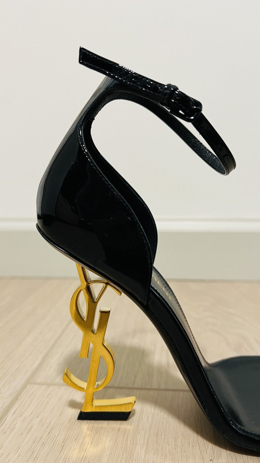 Yves Saint Laurent SAINT LAURENT Opyum embellished patent-leather sandals 38.5 Size US 8.5 / IT 38.5 - 21 Thumbnail