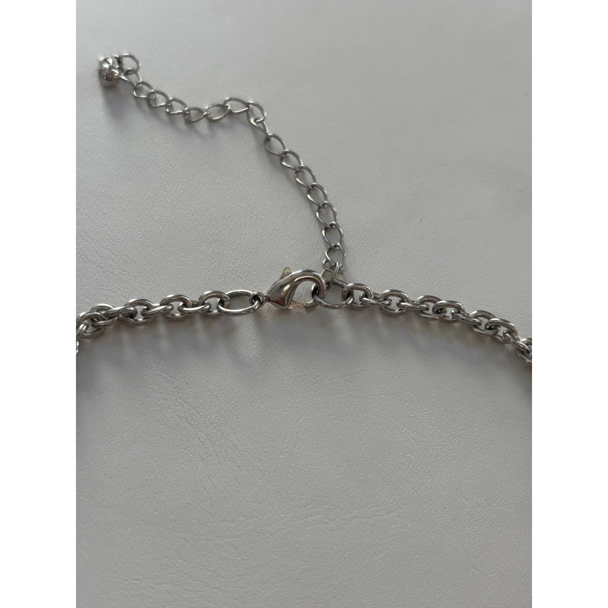 Other Silver Fringe Statement Necklace With Adjustable Chain & Lob Size ONE SIZE - 6 Thumbnail