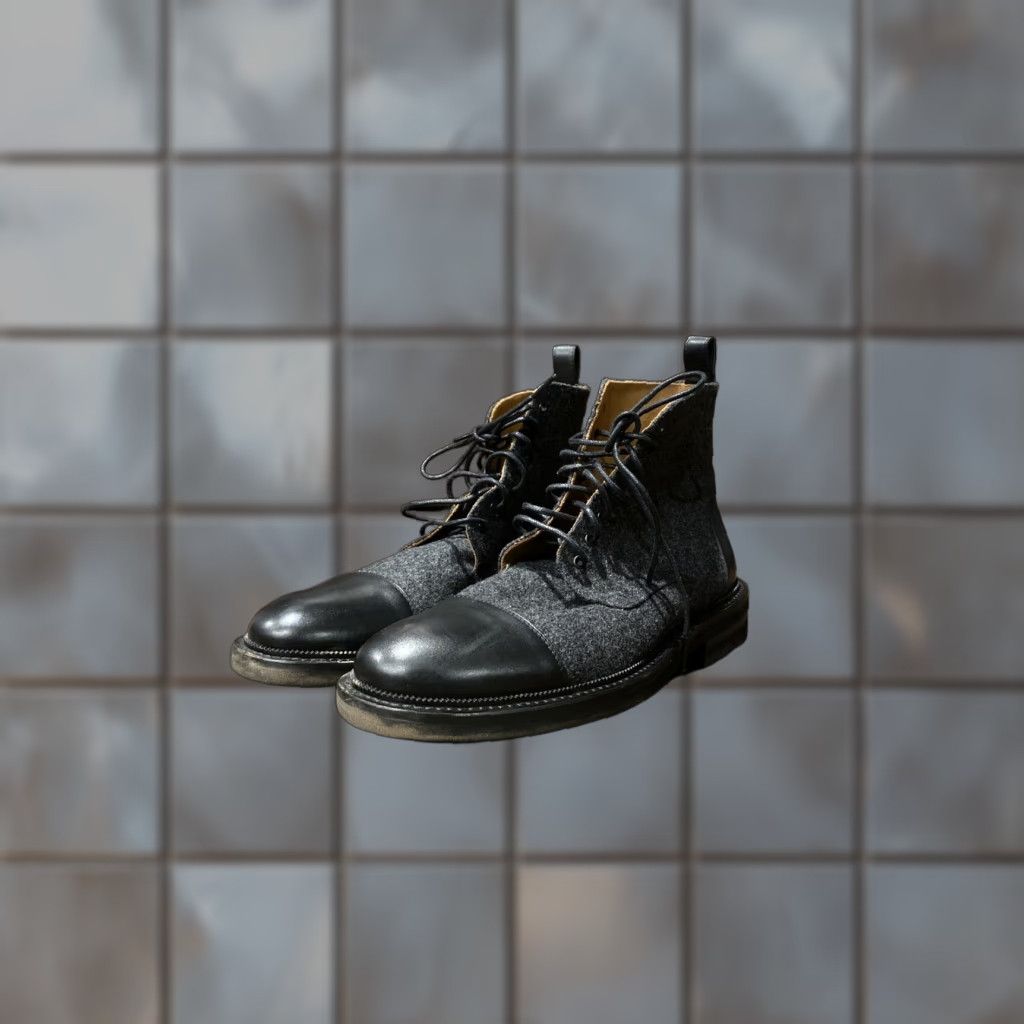 Vintage VINTAGE Taft The Jack Boot Ankle Boot Men Wool Black 7 US 40 EU Leather? (note: original says Upper Material Wool; but "Leather" not allowed) Size US 7 / EU 40 - 1 Thumbnail