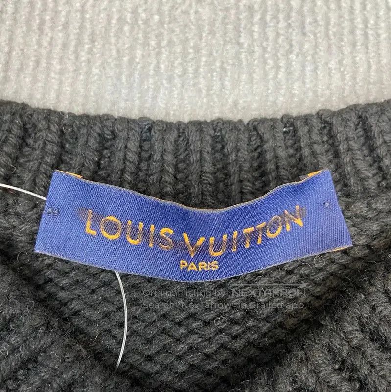 Louis Vuitton Louis Vuitton Black Wool Women's Knit Sweater . Size S / US 4 / IT 40 - 4 Thumbnail