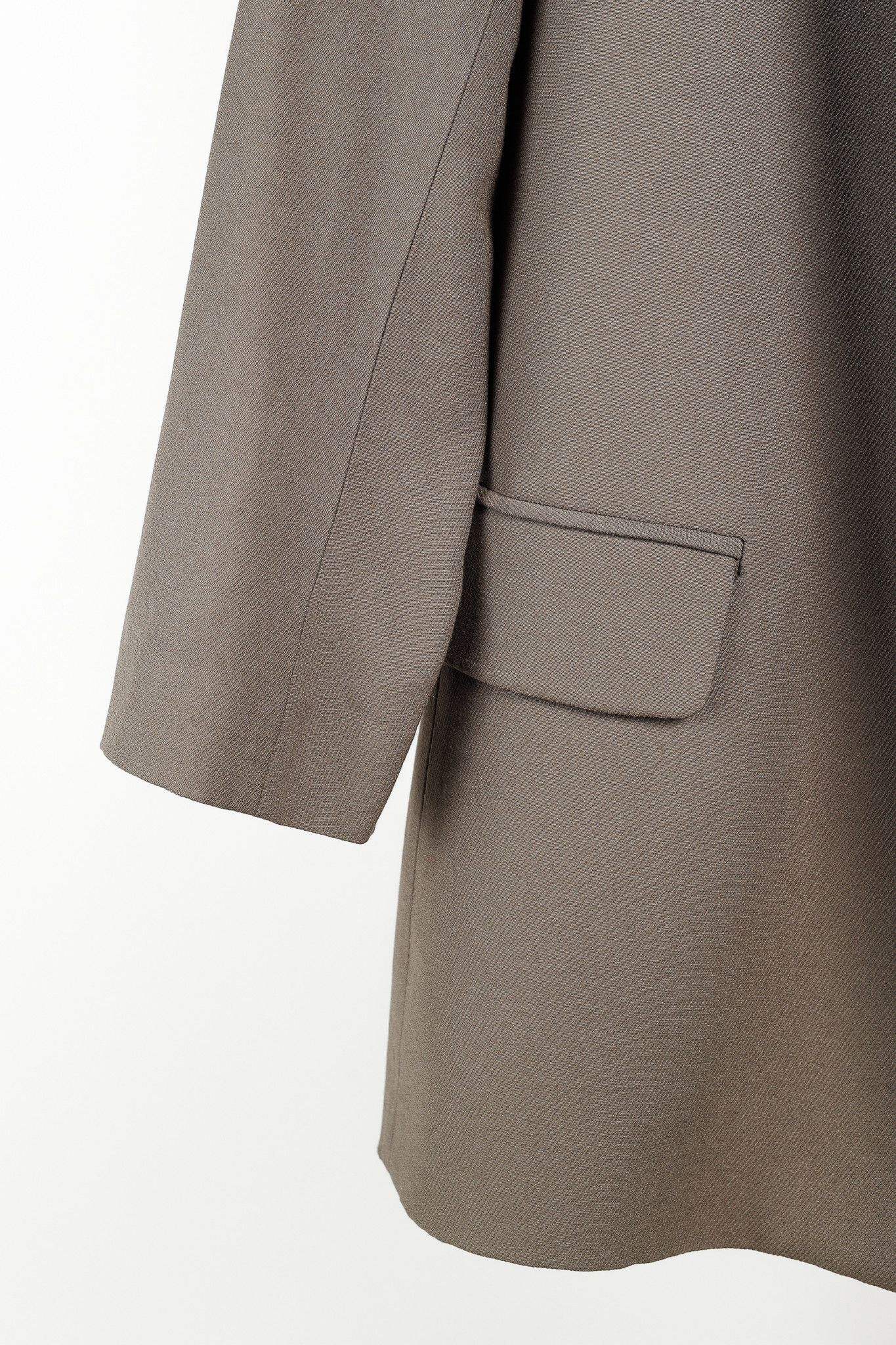 Allsaints All Saints Aleida Khaki Green Oversized No-Closure Blazer Size XS / US 0-2 / IT 36-38 - 6 Thumbnail