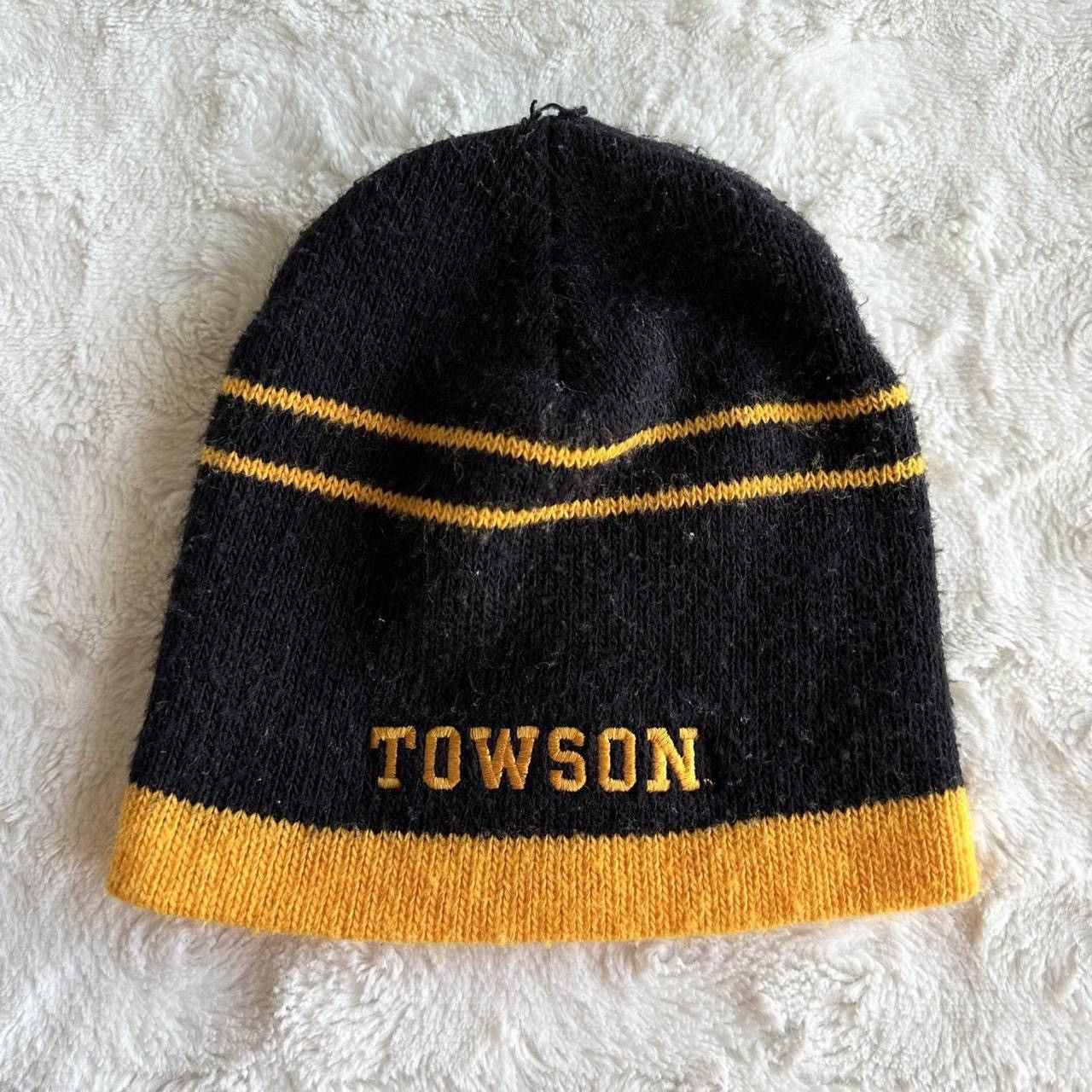 Other Vintage Towson University Hat Beanie Adult Black Gold Tigers Size ONE SIZE - 1 Thumbnail