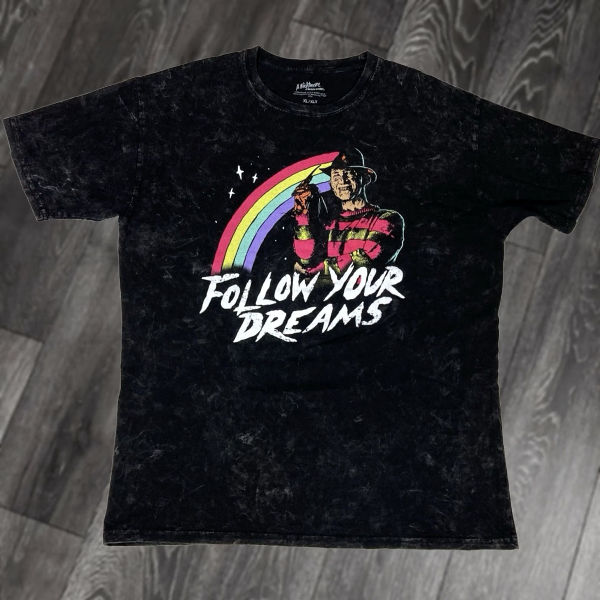 Vintage VINTAGE a nightmare on elm street T-Shirt Men XL XLT Freddy Krueger Logo Graphic Print Black Cotton Short Sleeve Crew Neck, Big & Tall, 181 Size US XL / EU 56 / 4 - 1 Thumbnail