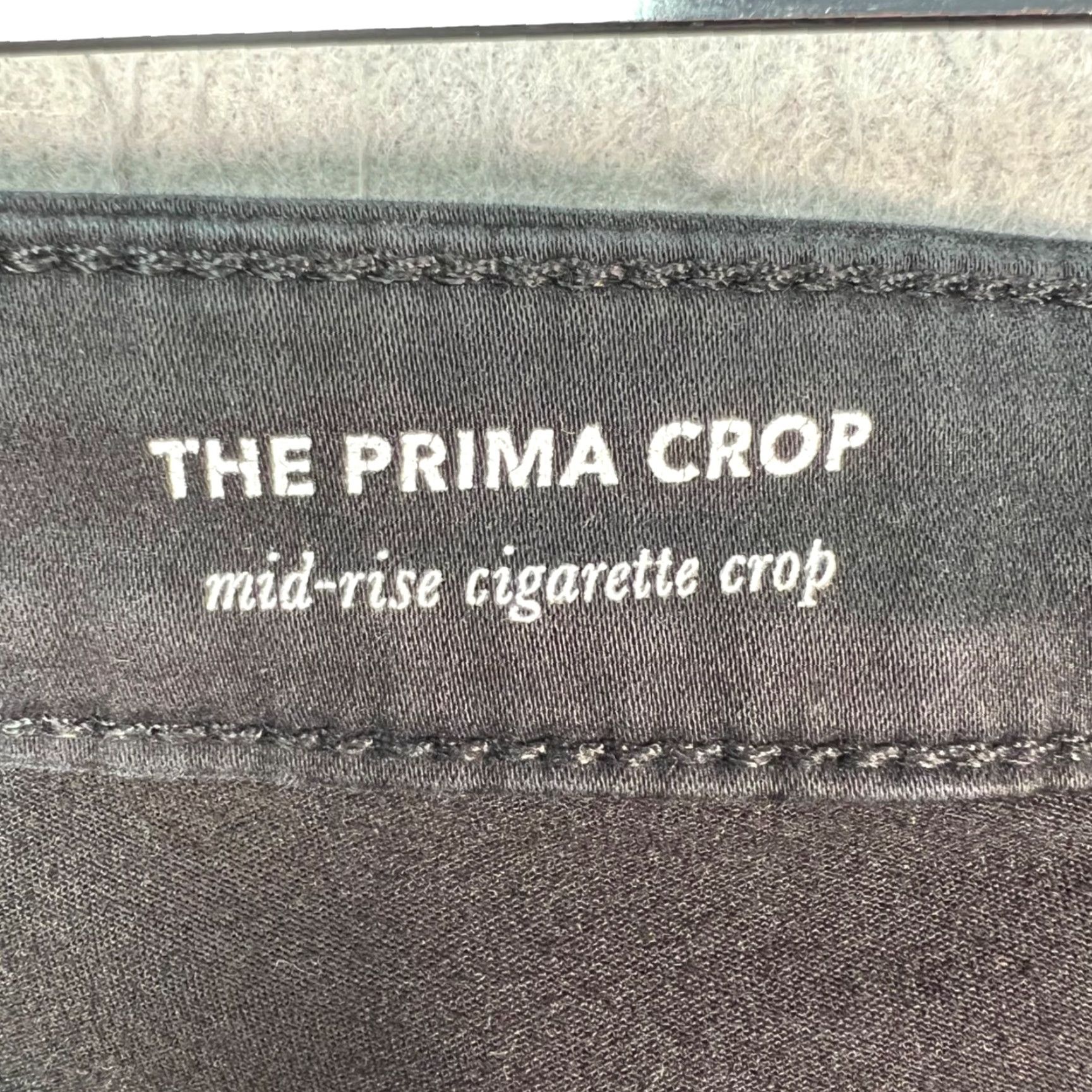 Vintage AG Adriano Goldschmied Jeans Womens 27 The Prima Crop Mid-Rise Cigarette Black Size 28" / US 6 / IT 42 - 4 Thumbnail