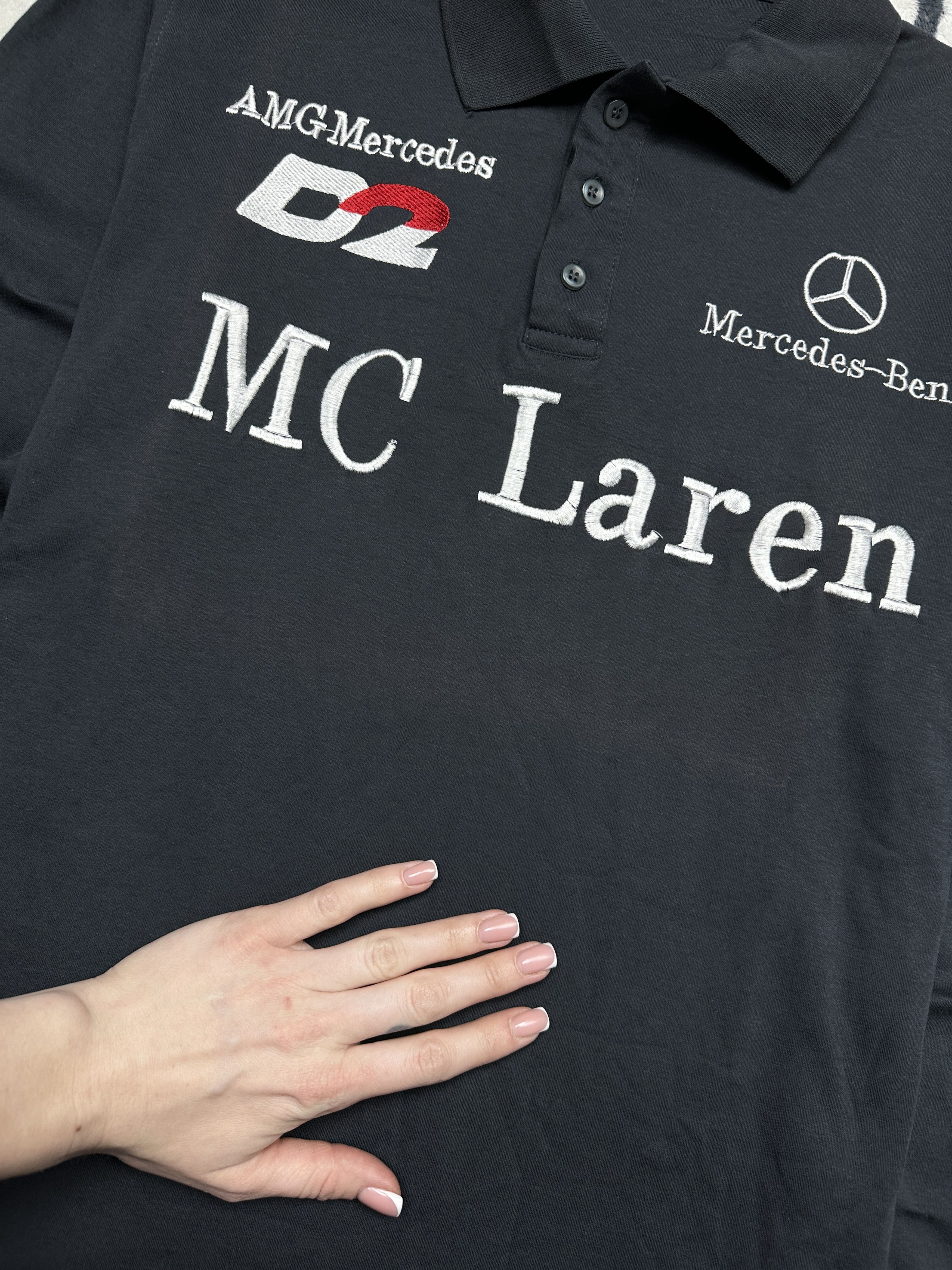 Mercedes-Benz Mercedes Benz McLaren Vintage Long Sleeve Polo Shirt Size US M / EU 48-50 / 2 - 3 Thumbnail