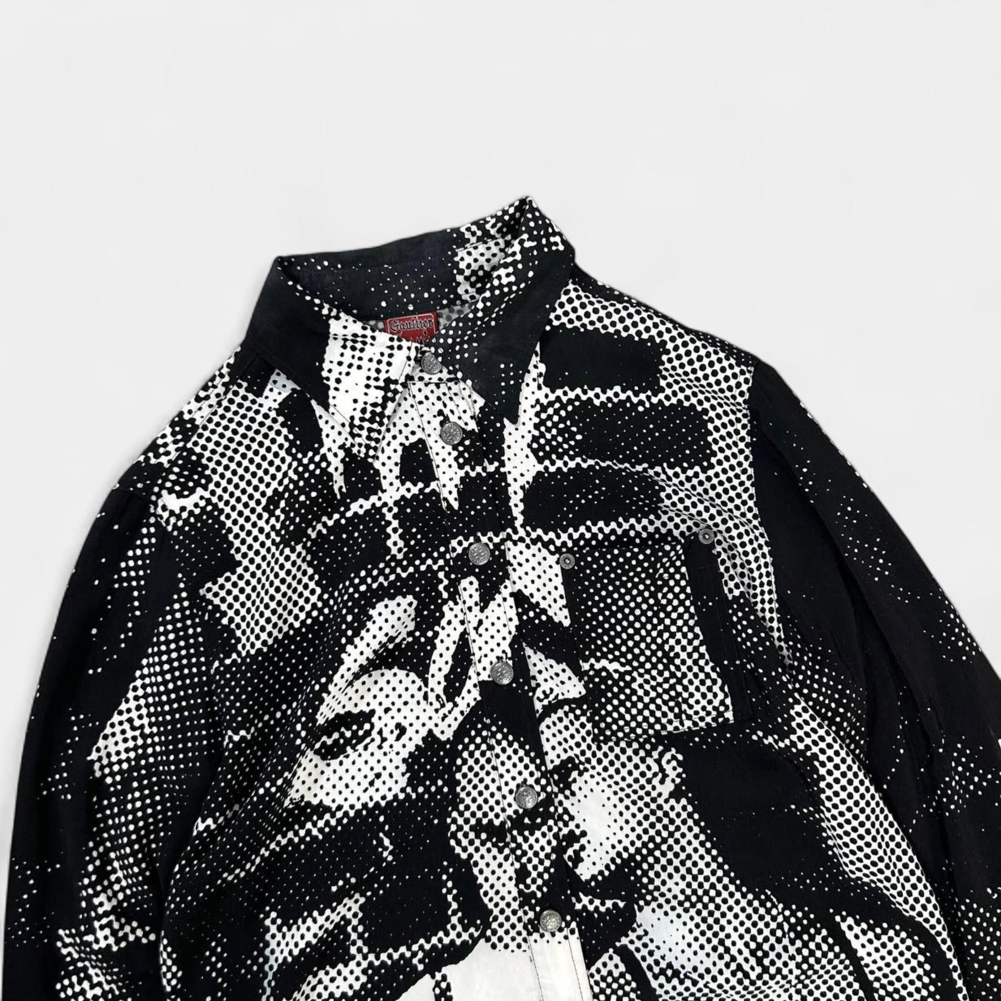 Jean Paul Gaultier Jean Paul Gaultier 1997 "F*ck Racism" Print Shirt Size US L / EU 52-54 / 3 - 2 Thumbnail