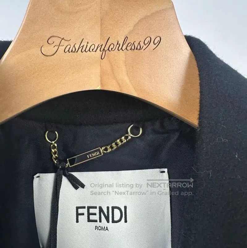 Fendi Fendi Women's Black Wool Coat . Size S / US 4 / IT 40 - 3 Thumbnail
