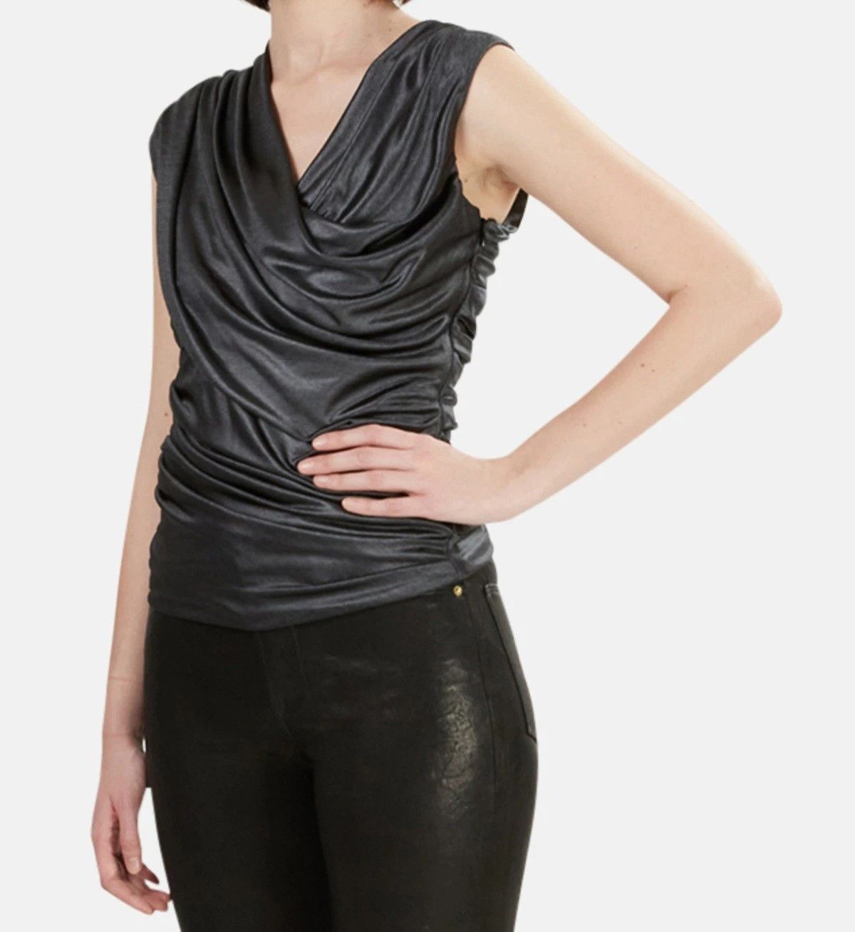 Alexander Wang Metallic Blouse NWT Going Out Party Retro Travel Size M / US 6-8 / IT 42-44 - 1 Thumbnail