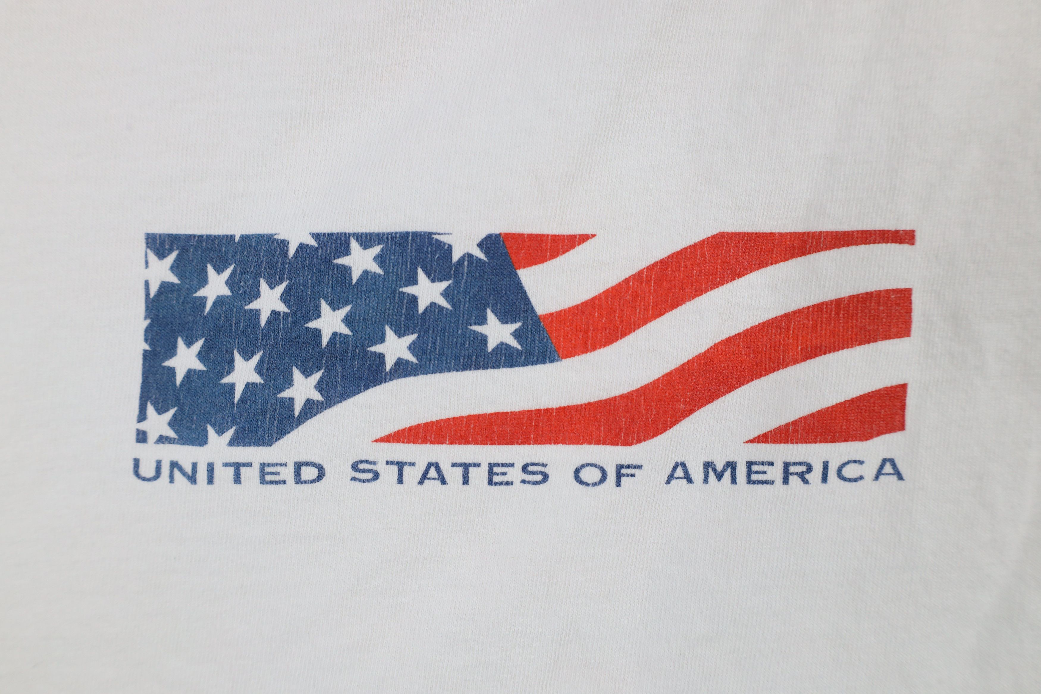 Vintage Vintage 90s Streetwear Logo United States of America T-Shirt Size US XXL / EU 58 / 5 - 4 Thumbnail