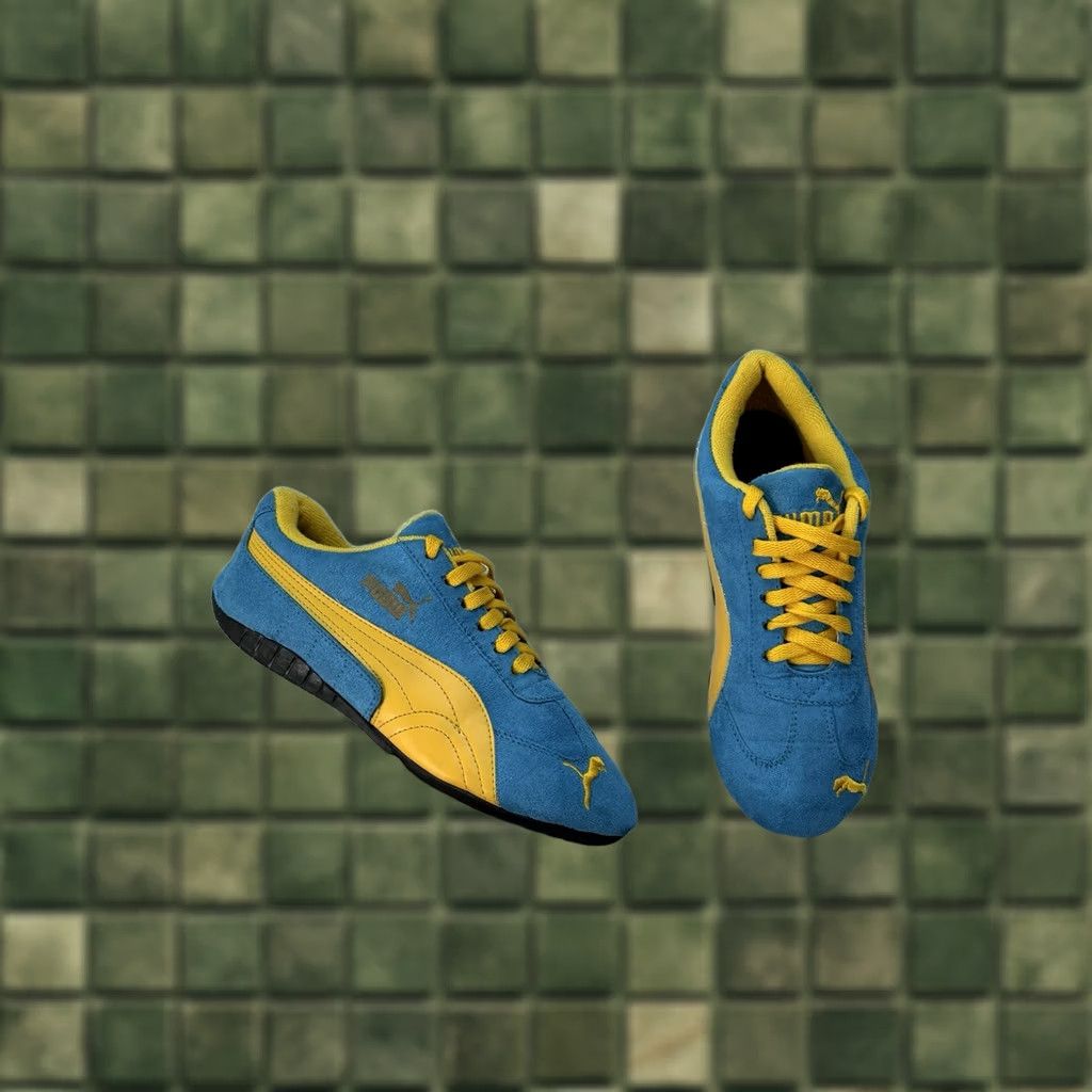 Puma VINTAGE Puma Speedcat Sneakers Unisex Adults 39 US 5 Blue Yellow 90s Cat Racing Suede Moctro OG Size 39 Size US 6 / EU 39 - 1 Thumbnail