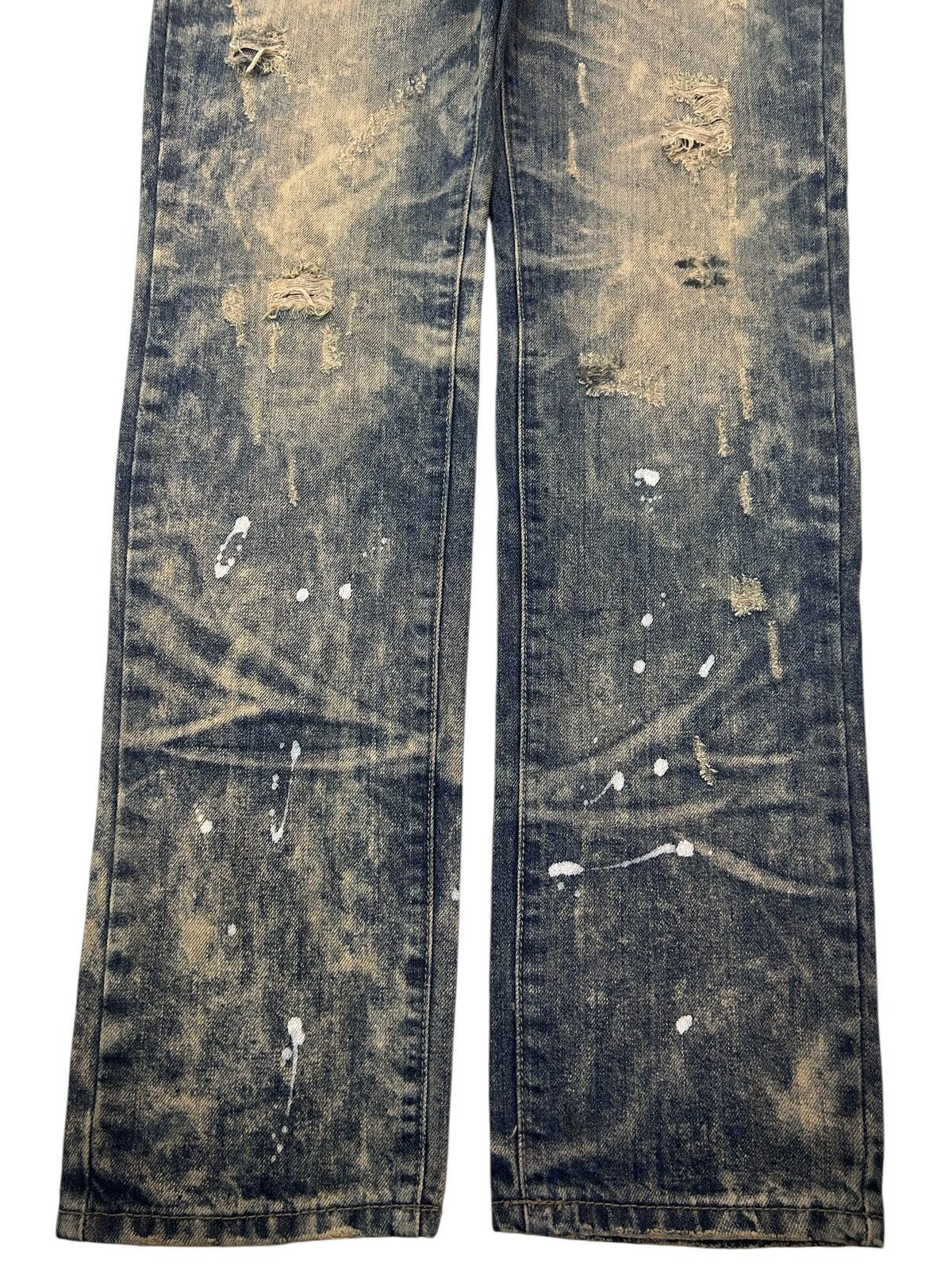 Japanese Brand × Vintage ED VIRGIL Paints Trashed Distressed Jeans Size US 32 / EU 48 - 6 Thumbnail