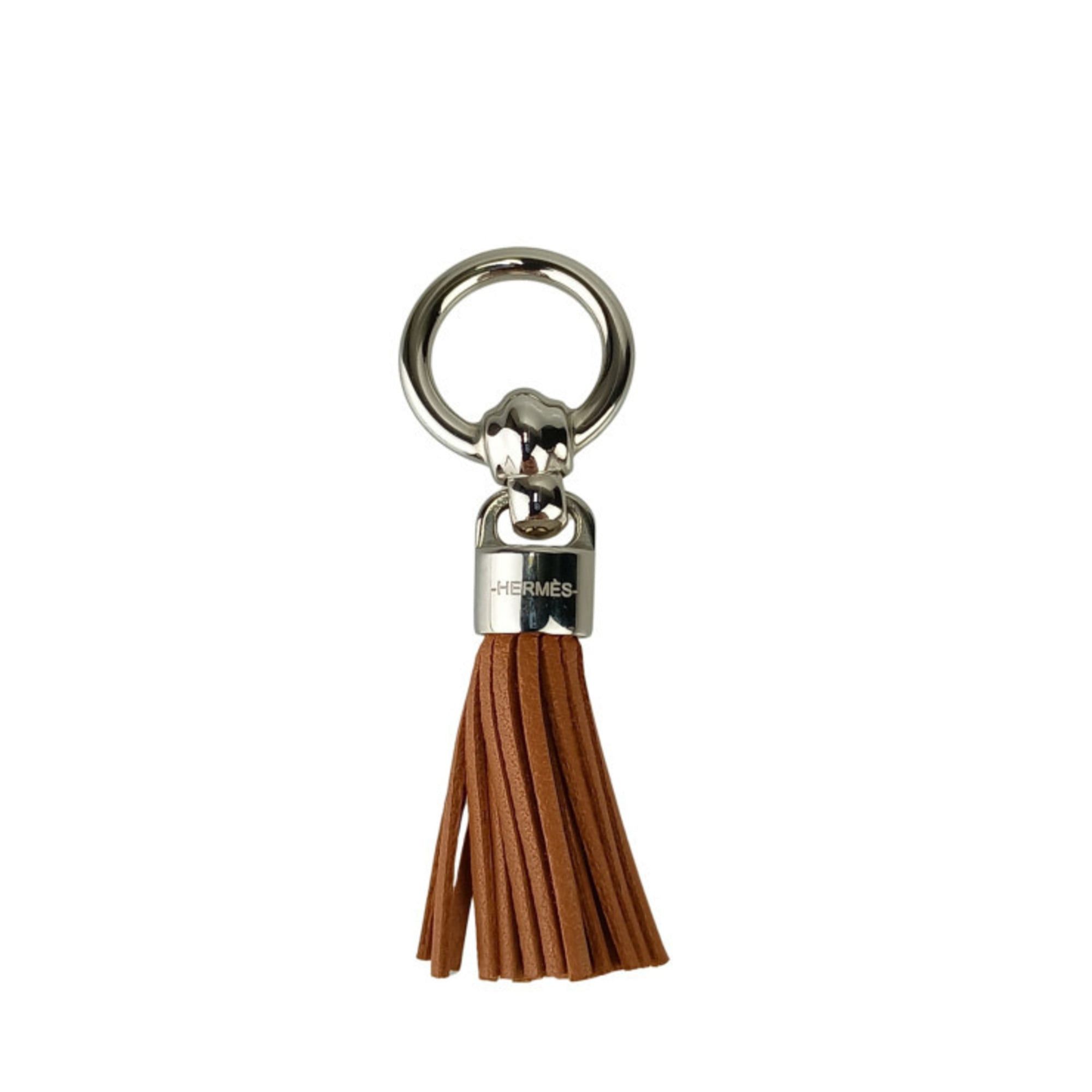 Hermes HERMES Scarf Ring "Cel Le Pompon" Marron Arzan Anieumilo Women's Twilly Size ONE SIZE - 1 Thumbnail