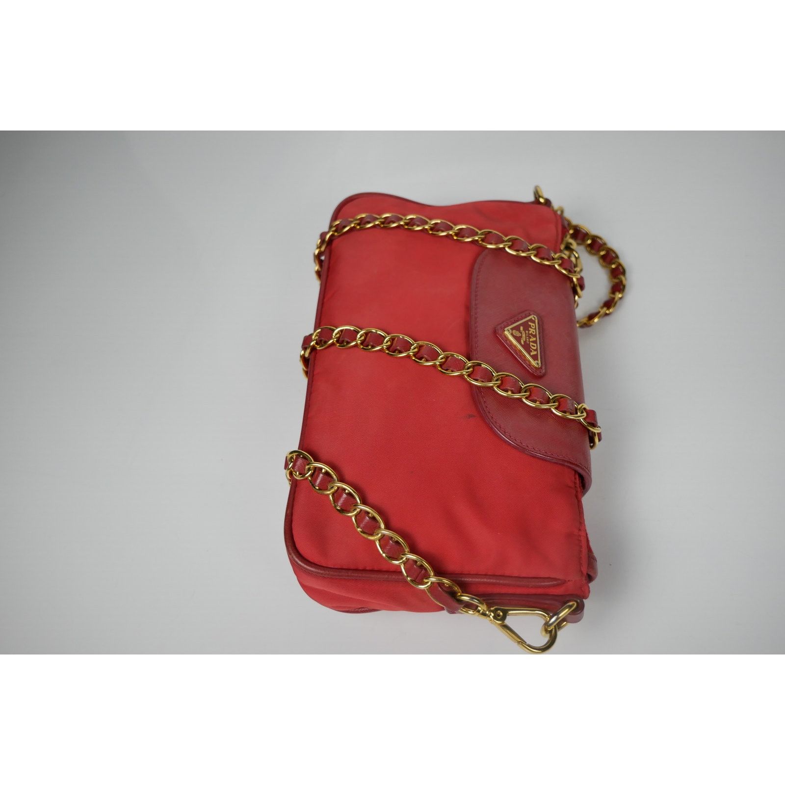 Prada Saffiano Nylon Chain Crossbody Bag Size ONE SIZE - 4 Thumbnail
