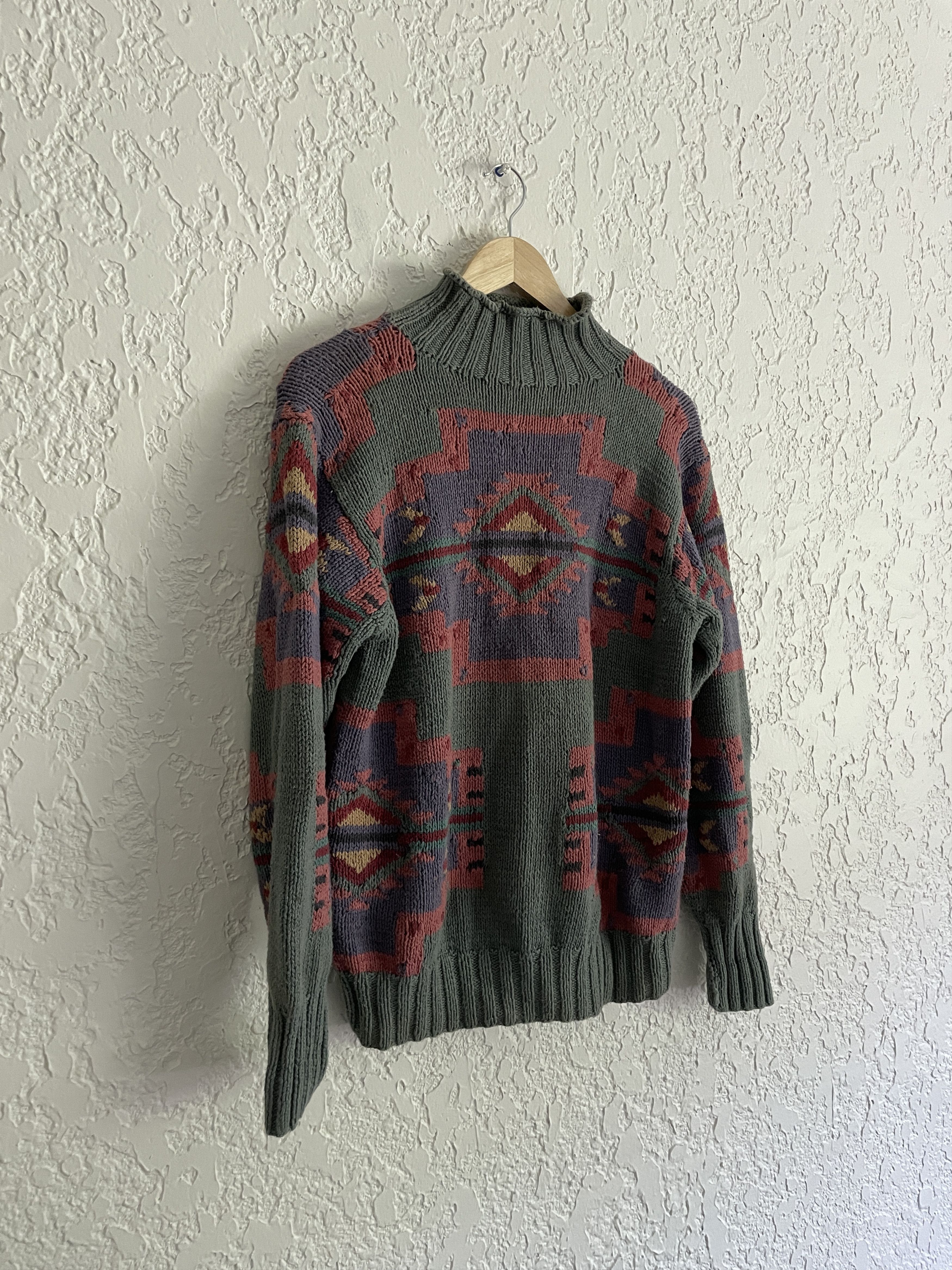 Polo Ralph Lauren 🔥 Ralph Lauren Country® RARE 90s Hand-Knit Western Sweater Size US S / EU 44-46 / 1 - 3 Thumbnail
