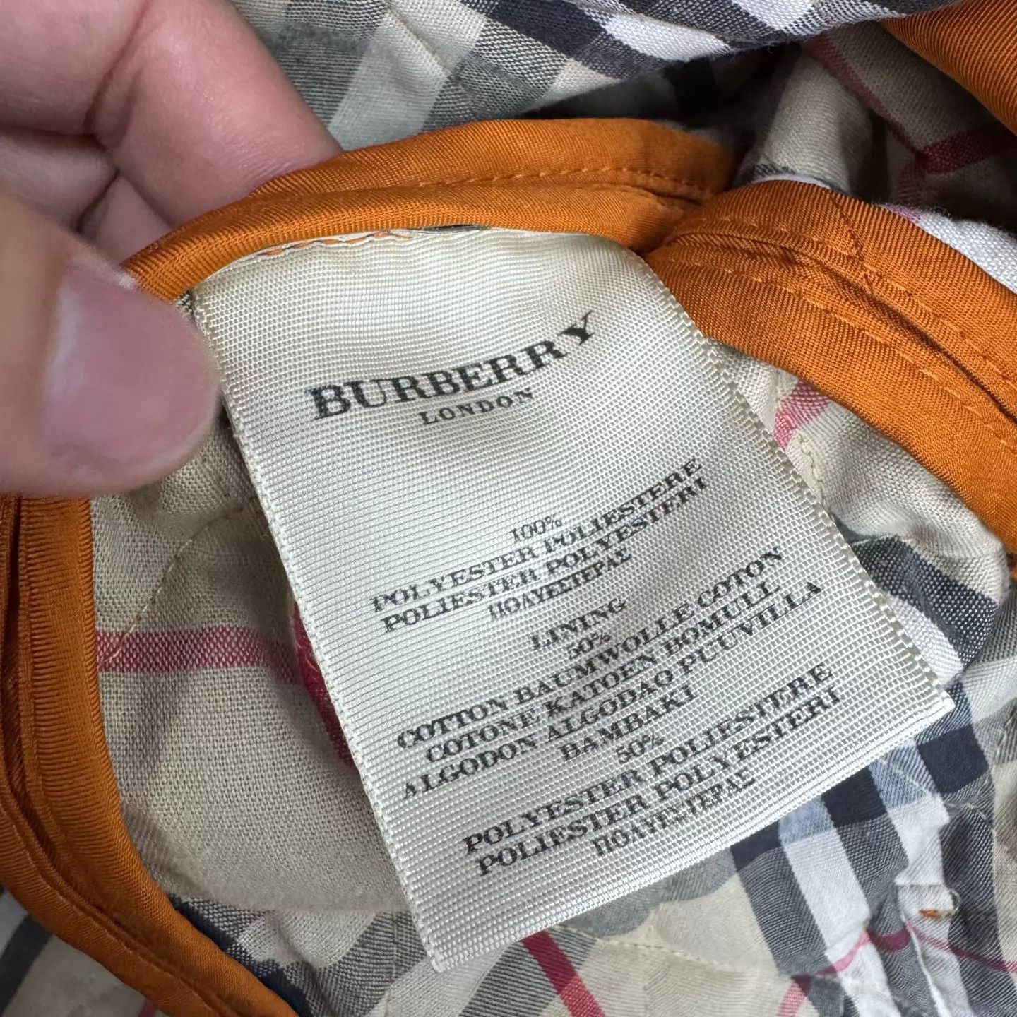 Burberry Burberry Cotton Jacket Orange XL Size XL / US 12-14 / IT 48-50 - 6 Thumbnail