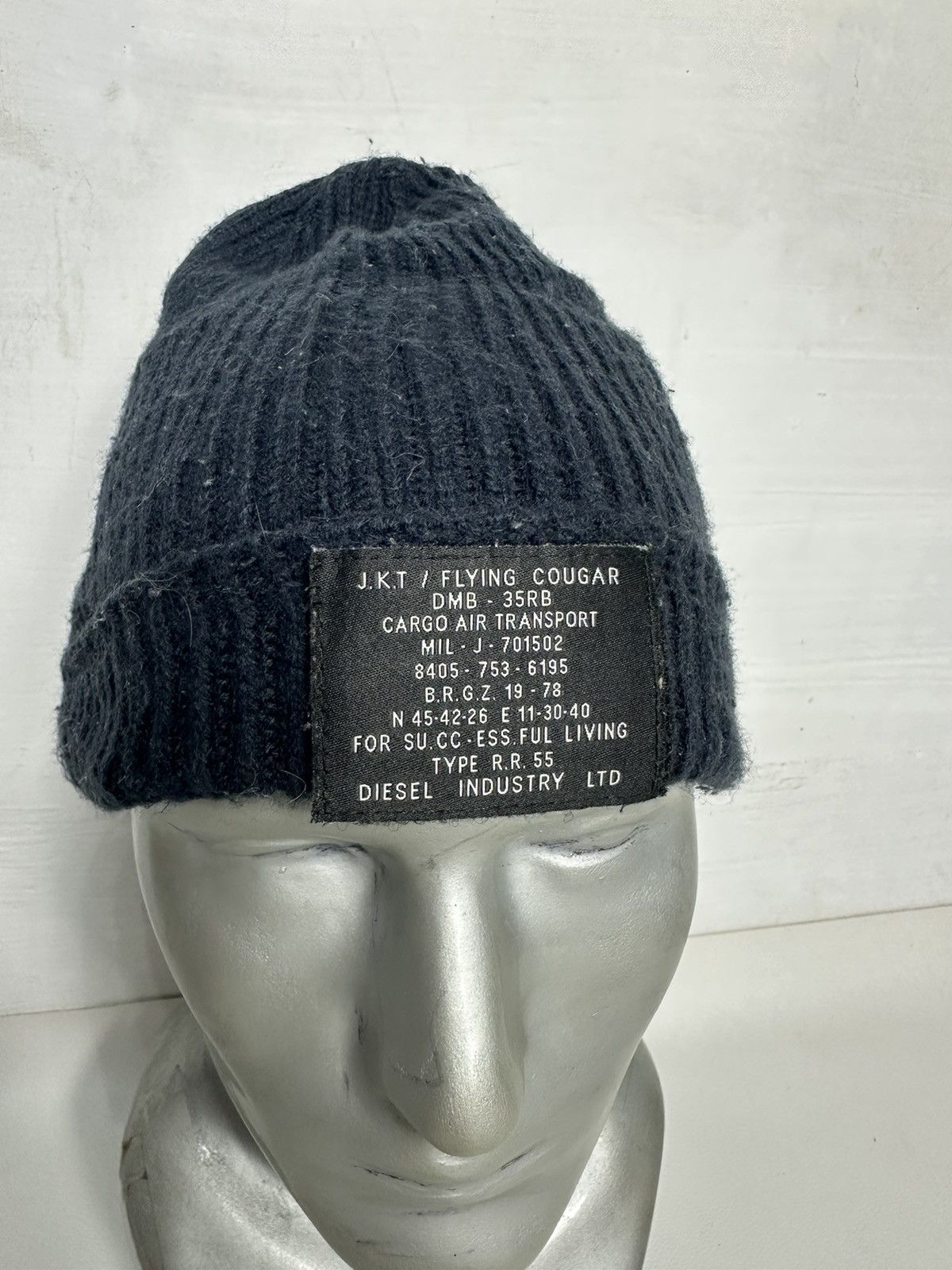 Diesel Diesel Beanie Hats with detachable Patch Logo Size ONE SIZE - 1 Thumbnail
